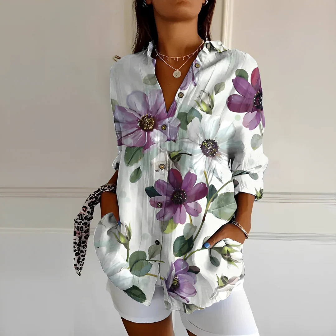 Eleanor - Blouse Élégante à Boutons - Image 4