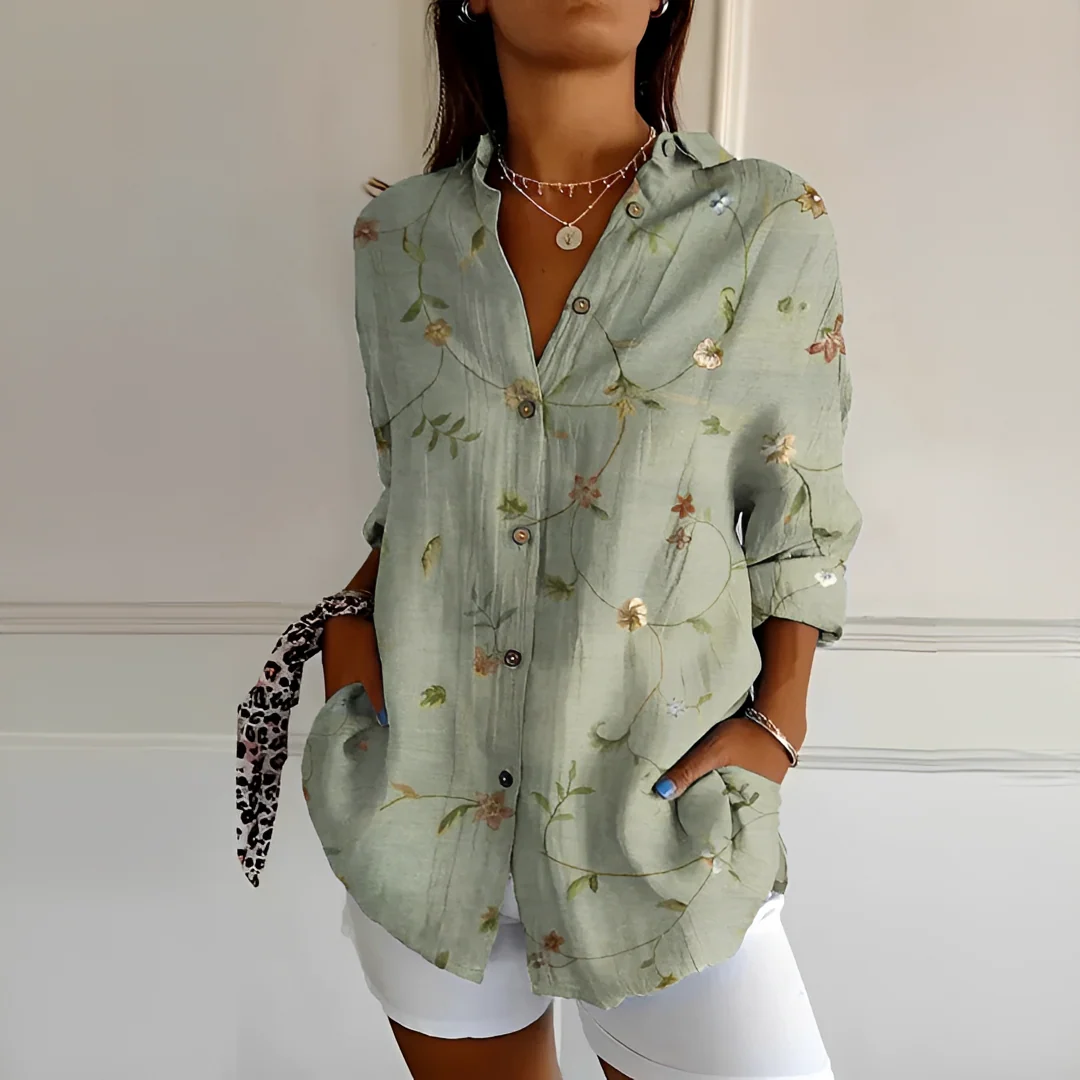 Eleanor - Blouse Élégante à Boutons - Image 6