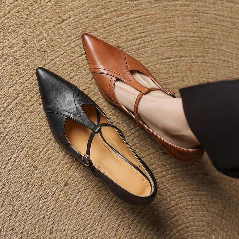 Ellis - Talons Aiguilles Élégants avec Boucle en T - Image 3