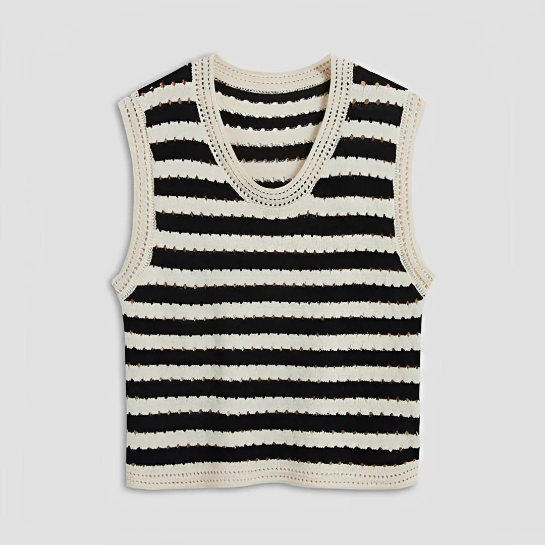 Eloise - Gilet rayé élégant - Image 3
