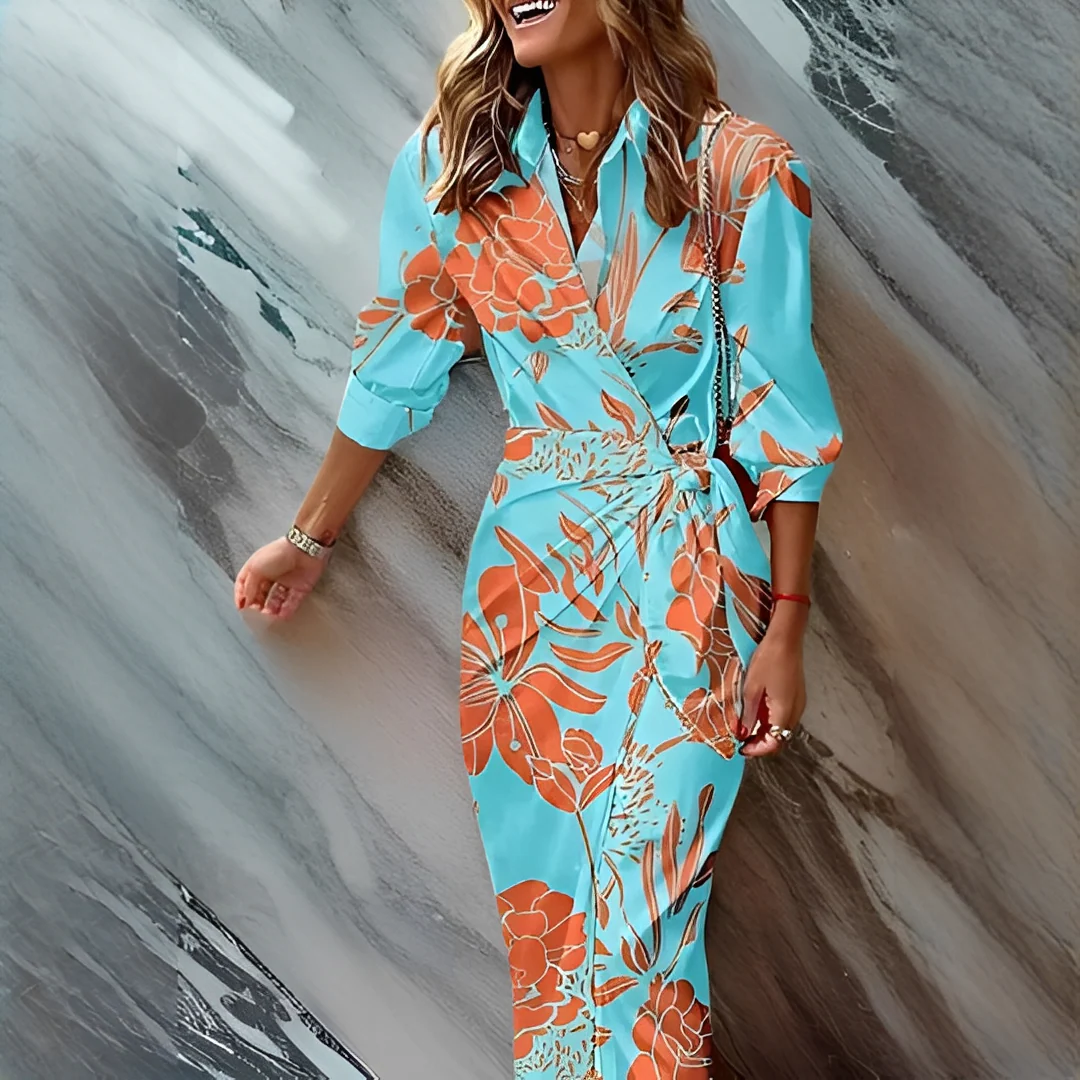 Emery - Robe Enveloppante Chic - Image 2