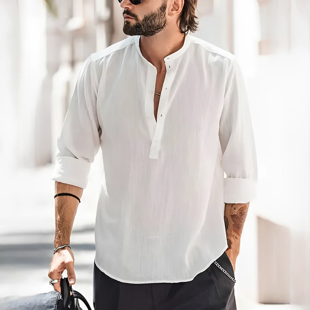 Enrico - Chemise homme d'été, légère et à la mode