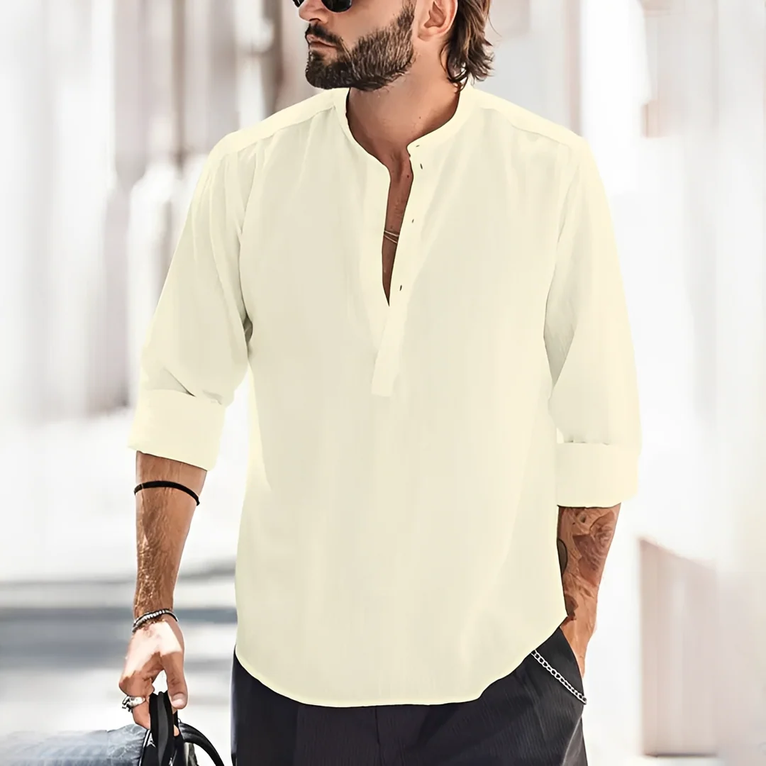Enrico - Chemise homme d'été, légère et à la mode - Image 2