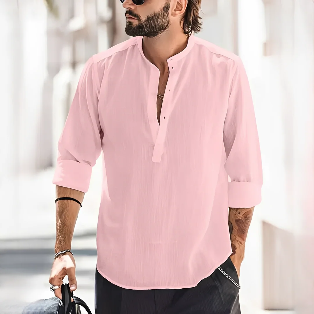 Enrico - Chemise homme d'été, légère et à la mode - Image 4