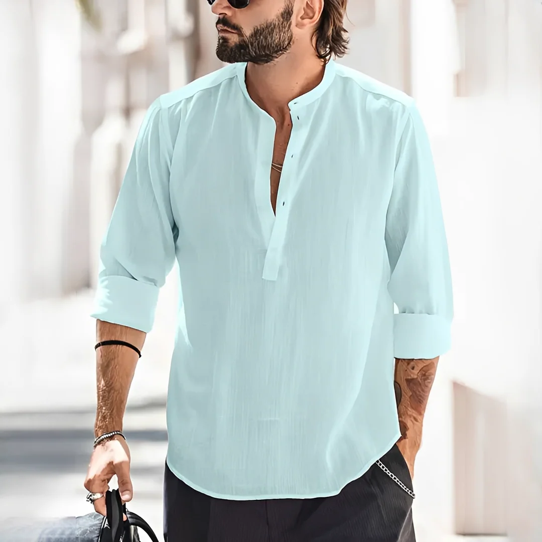 Enrico - Chemise homme d'été, légère et à la mode - Image 5