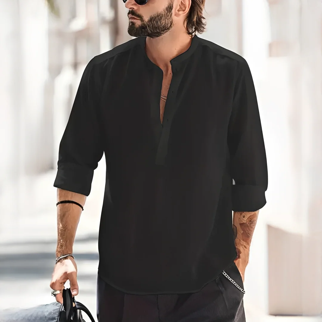 Enrico - Chemise homme d'été, légère et à la mode - Image 6