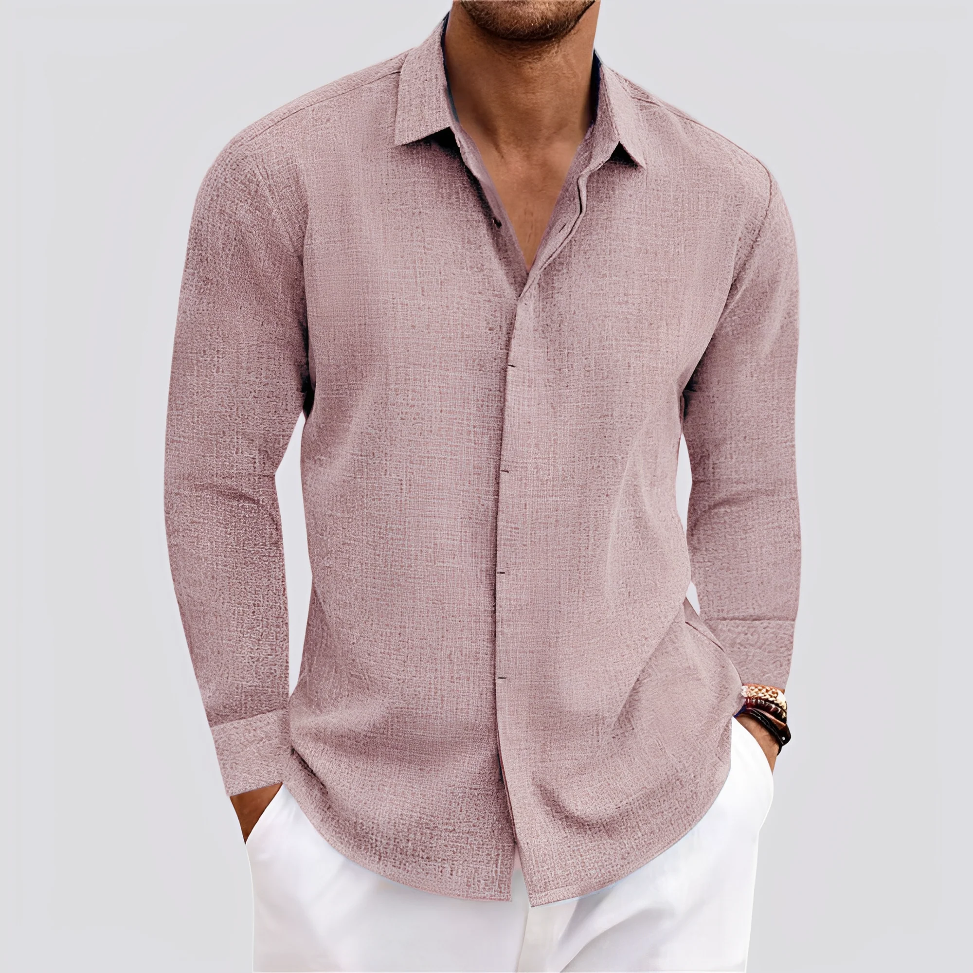 Felix - Chemise manches longues légère pour hommes - Image 3