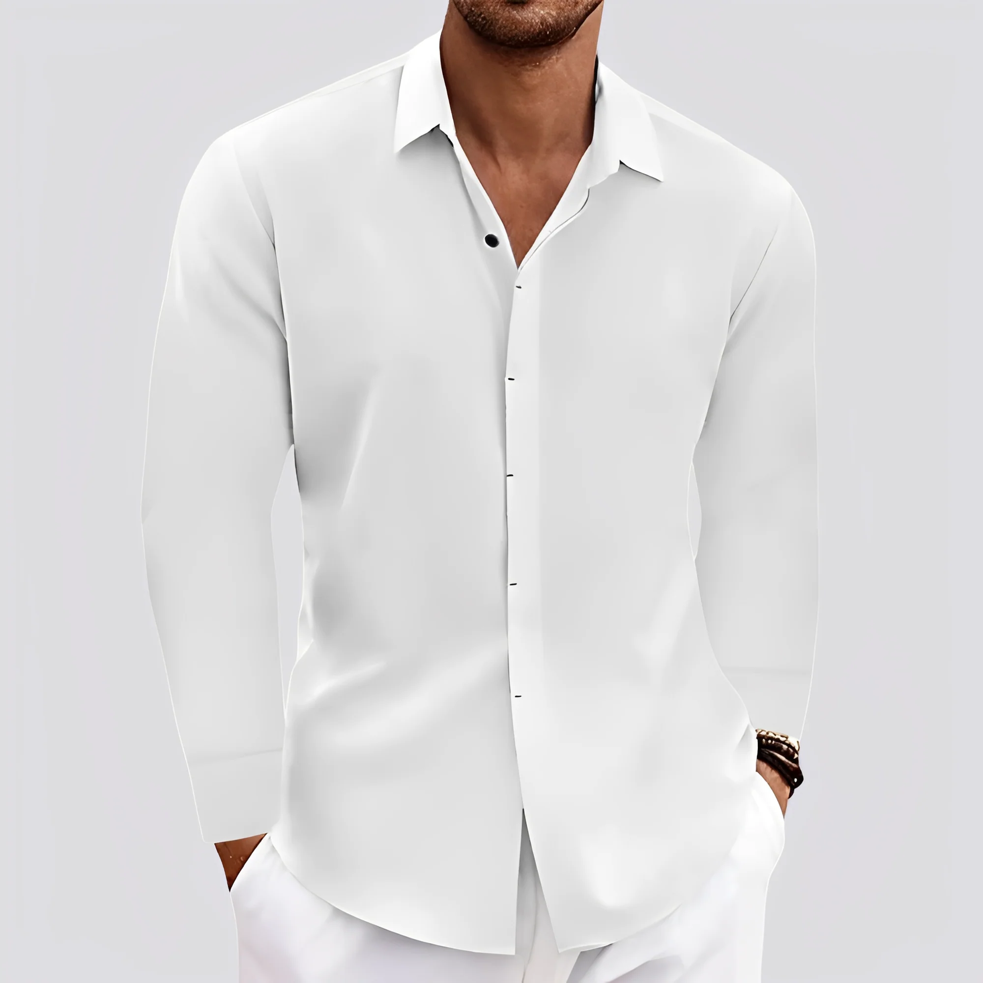Felix - Chemise manches longues légère pour hommes - Image 4