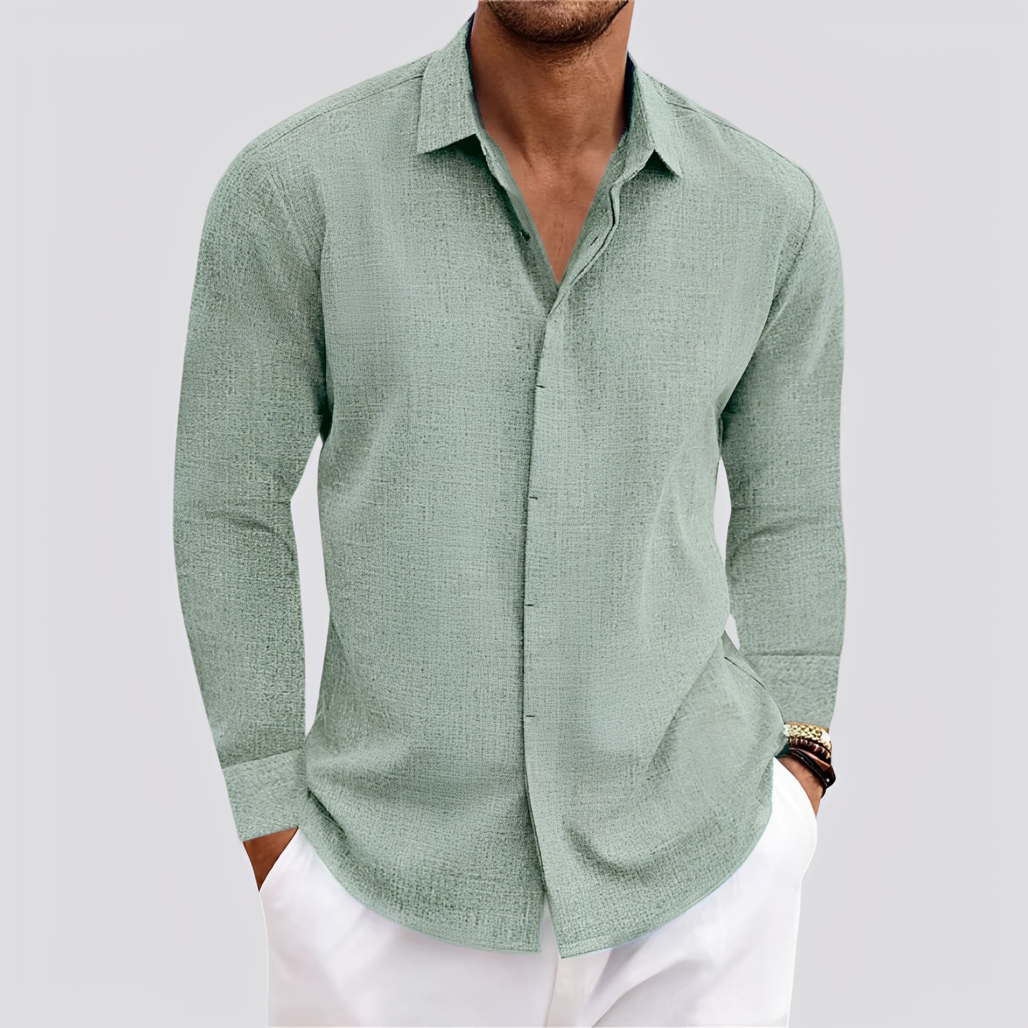 Felix - Chemise manches longues légère pour hommes - Image 5