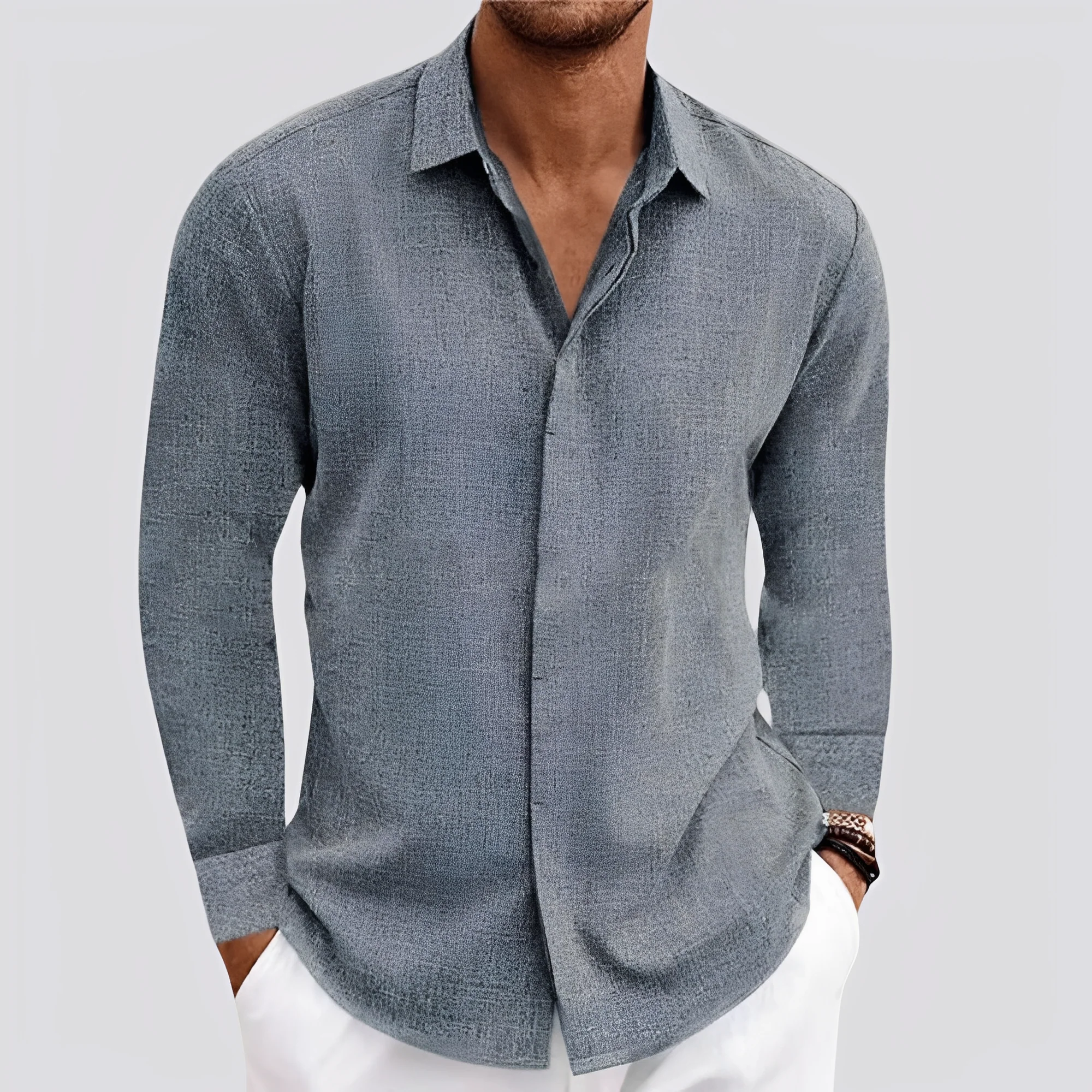 Felix - Chemise manches longues légère pour hommes - Image 6