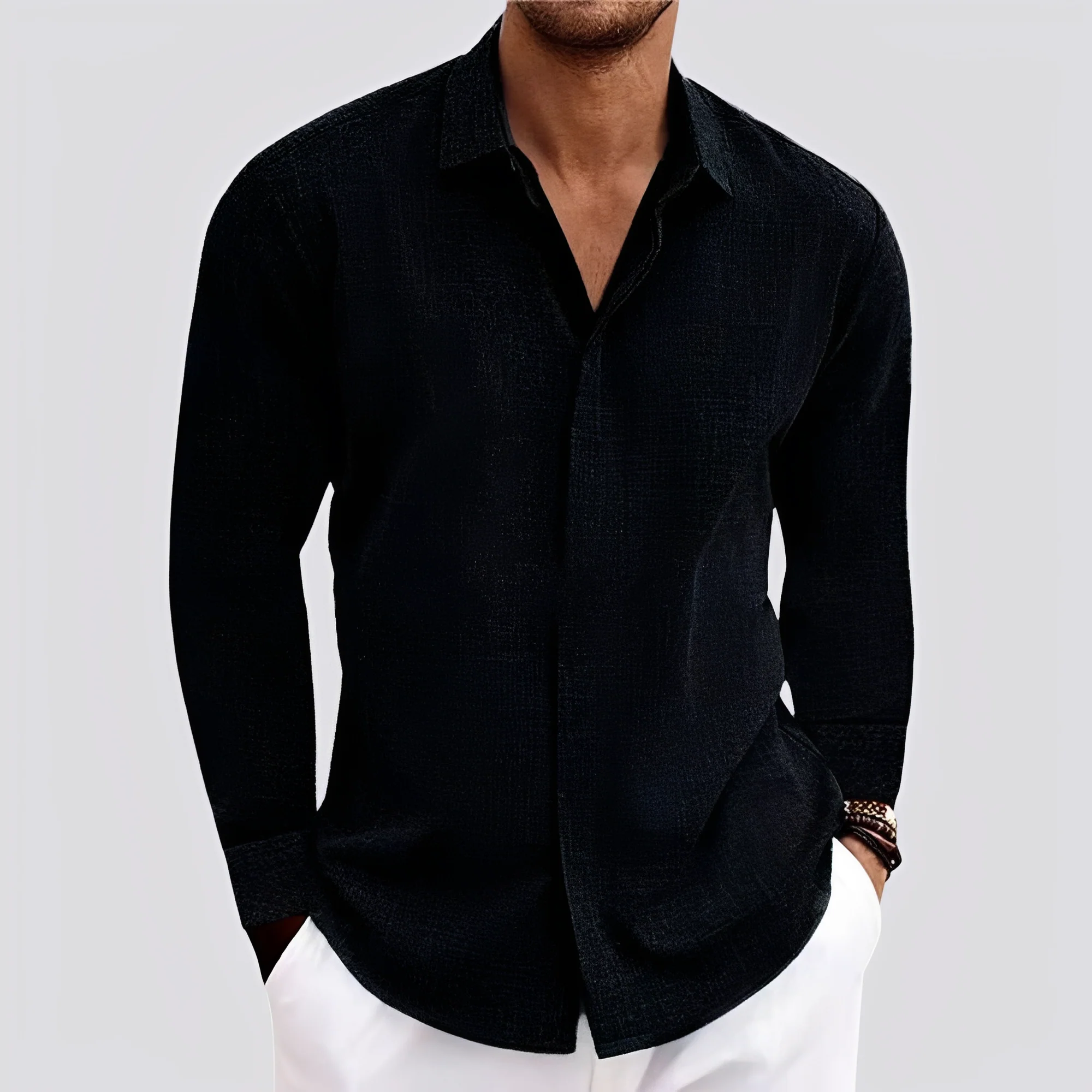 Felix - Chemise manches longues légère pour hommes - Image 8