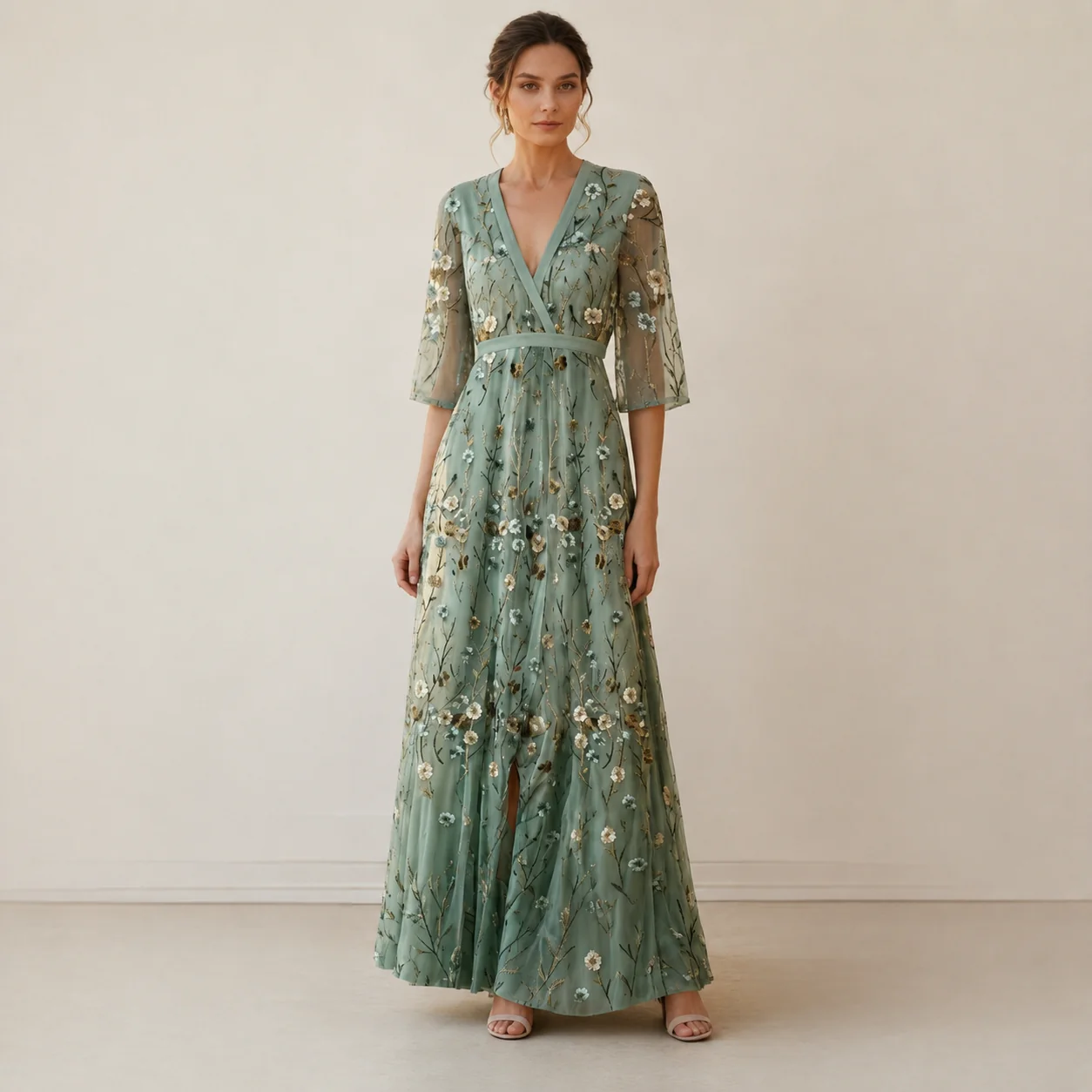 Florence - Robe Maxi Élégante et Fluide - Image 2