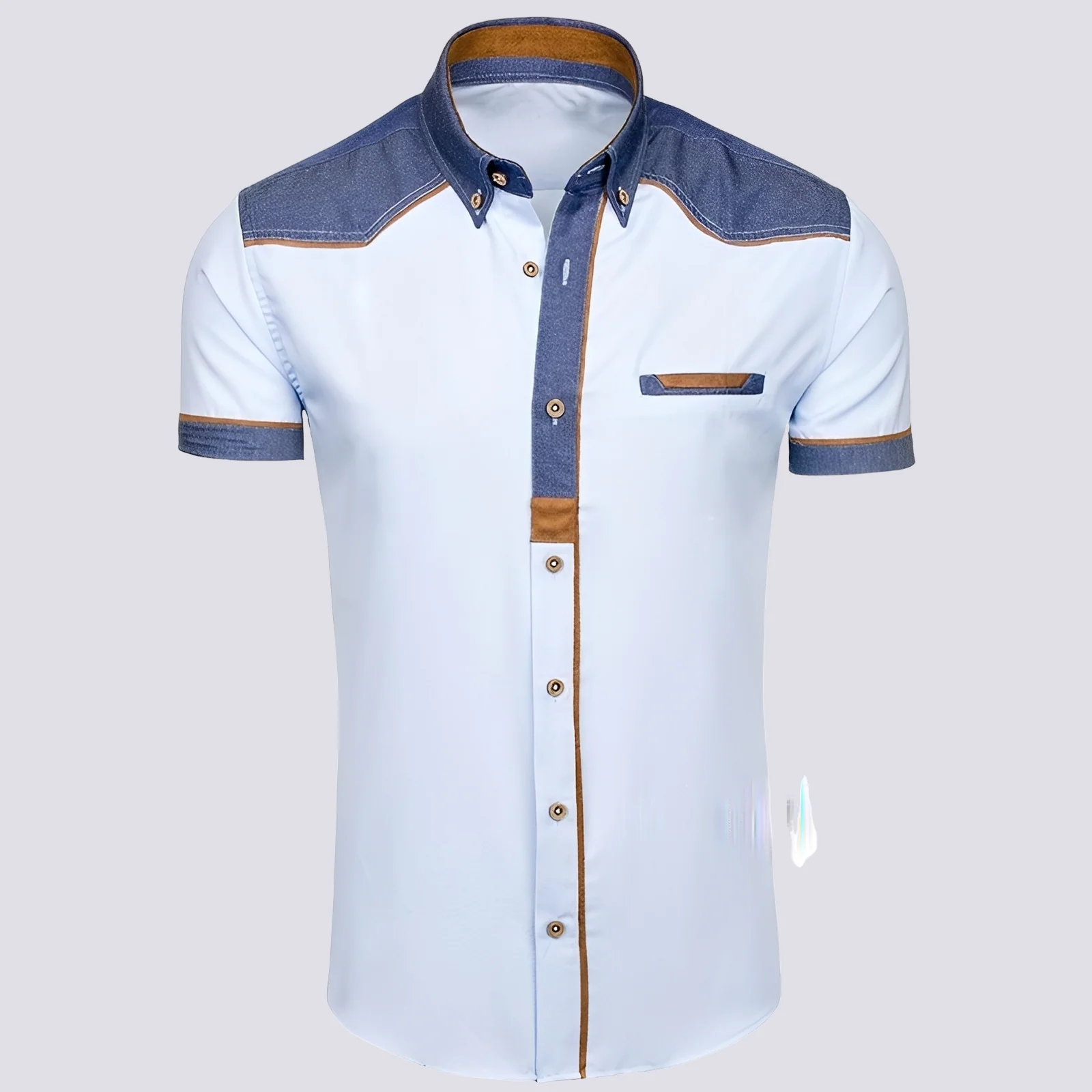 Frank - Polo en jean élégant pour femmes - Image 3