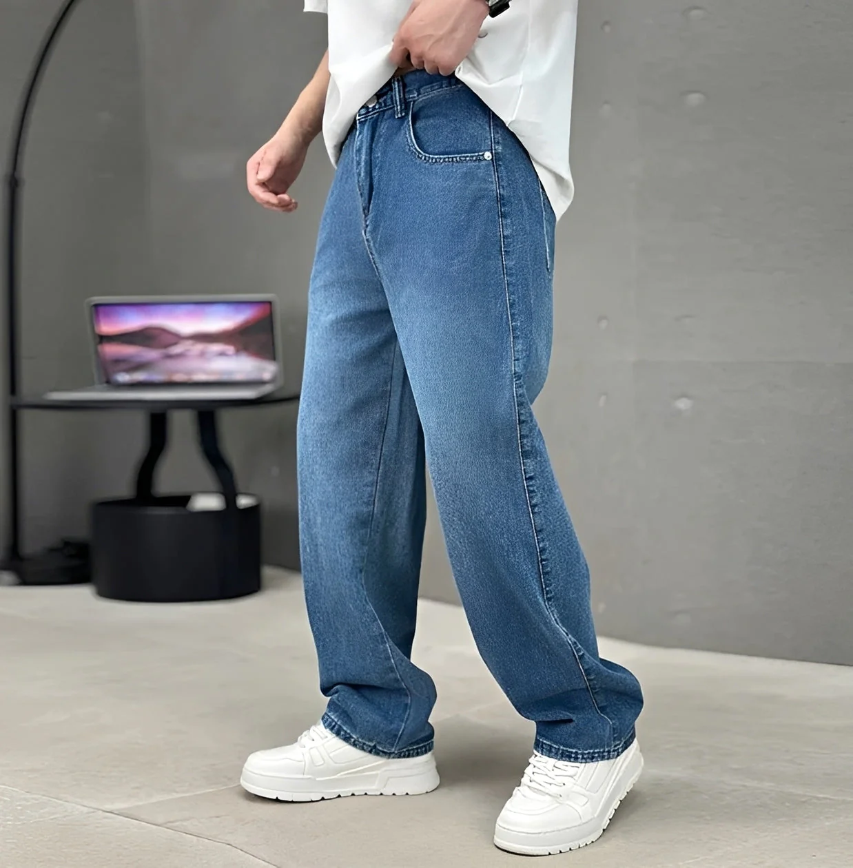 Garza - Jeans Détendu à Coupe Droite - Image 2