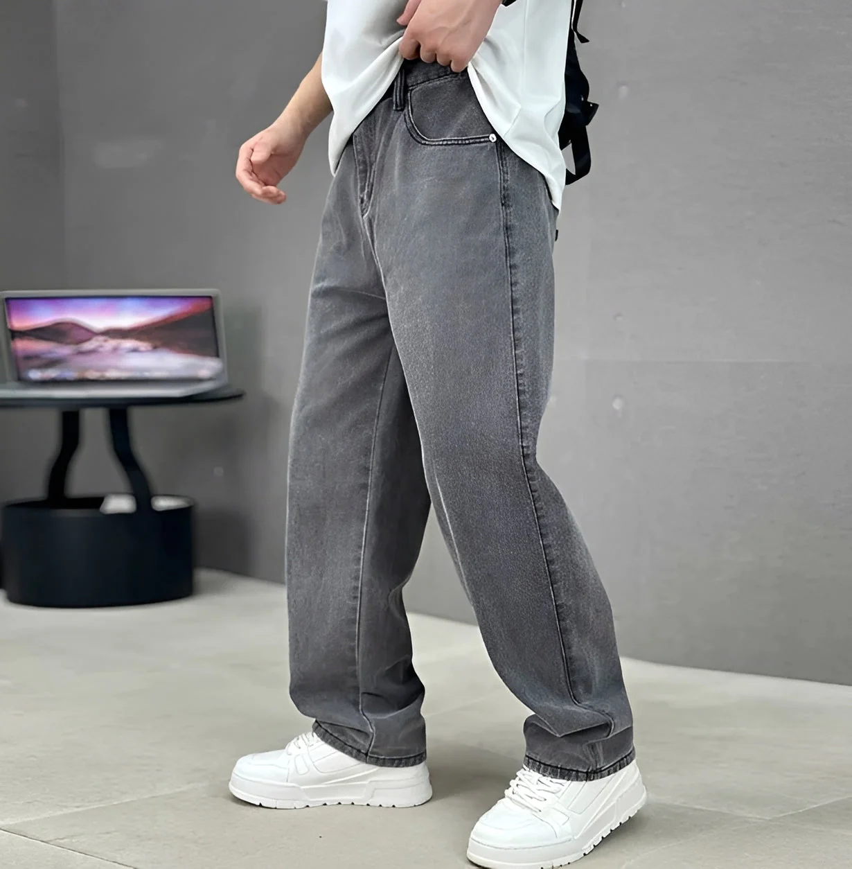 Garza - Jeans Détendu à Coupe Droite - Image 3
