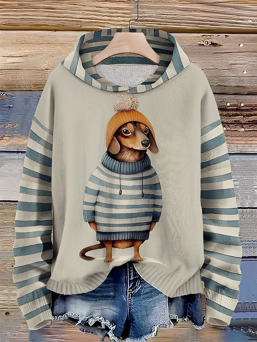 Geffryl - Sweat à capuche confortable pour femme avec imprimé - Image 3