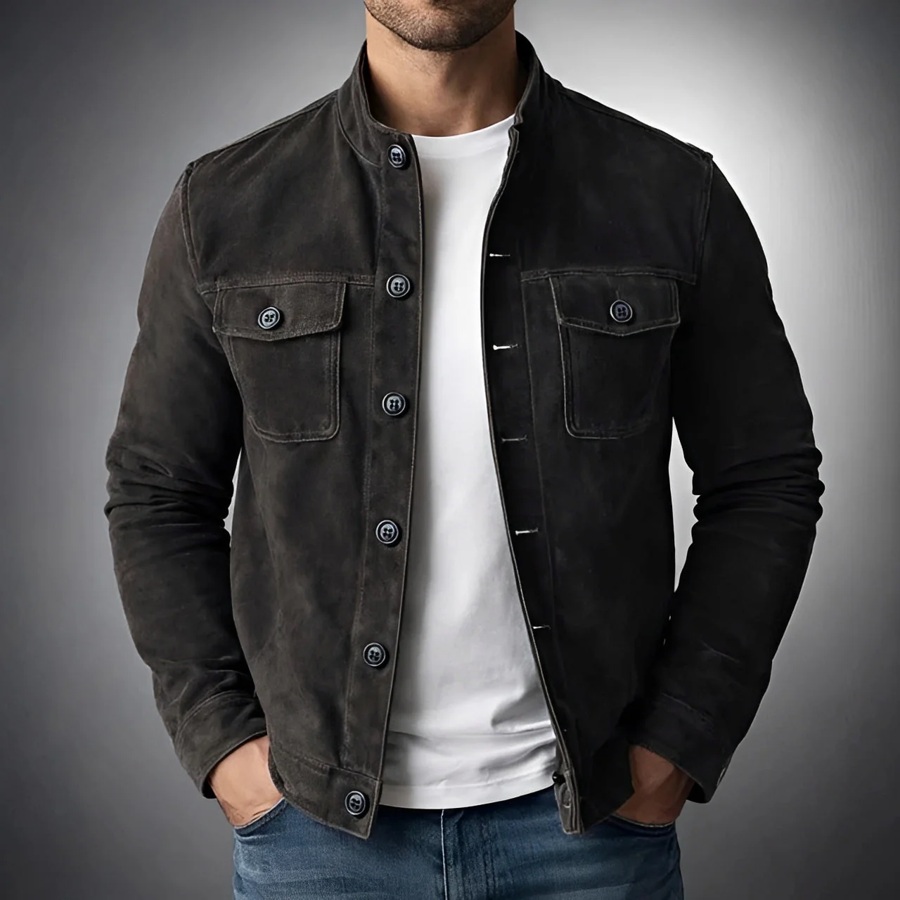 Gideon - Veste Décontractée à Boutons - Image 3