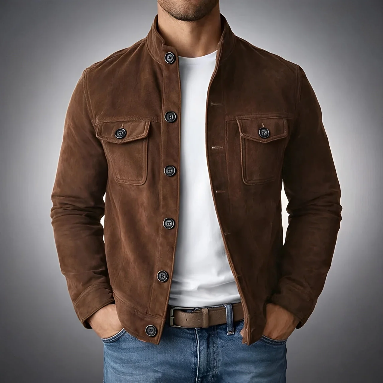 Gideon - Veste Décontractée à Boutons - Image 4