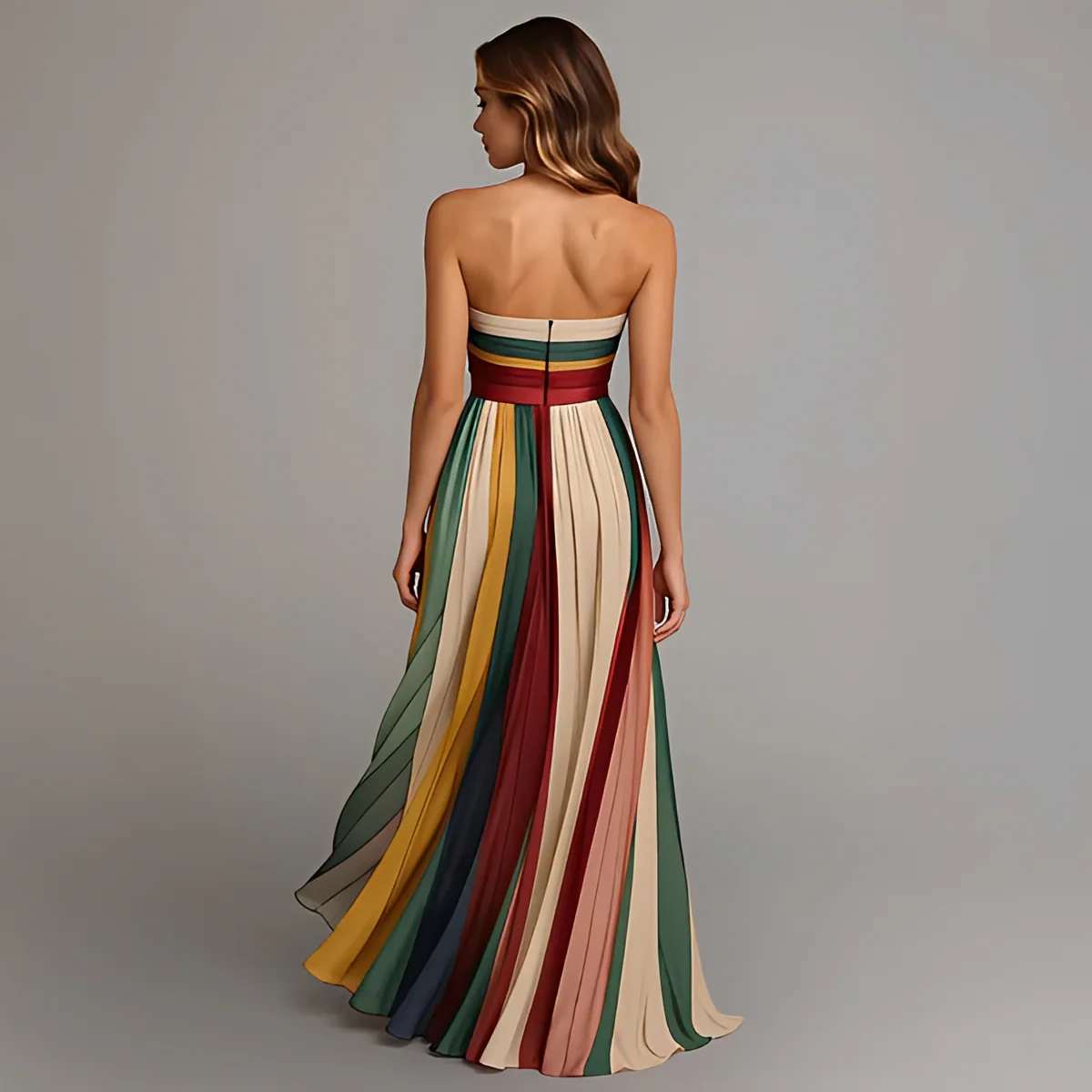 Gracelyn - Élégante Robe Maxi à Bustier - Image 3