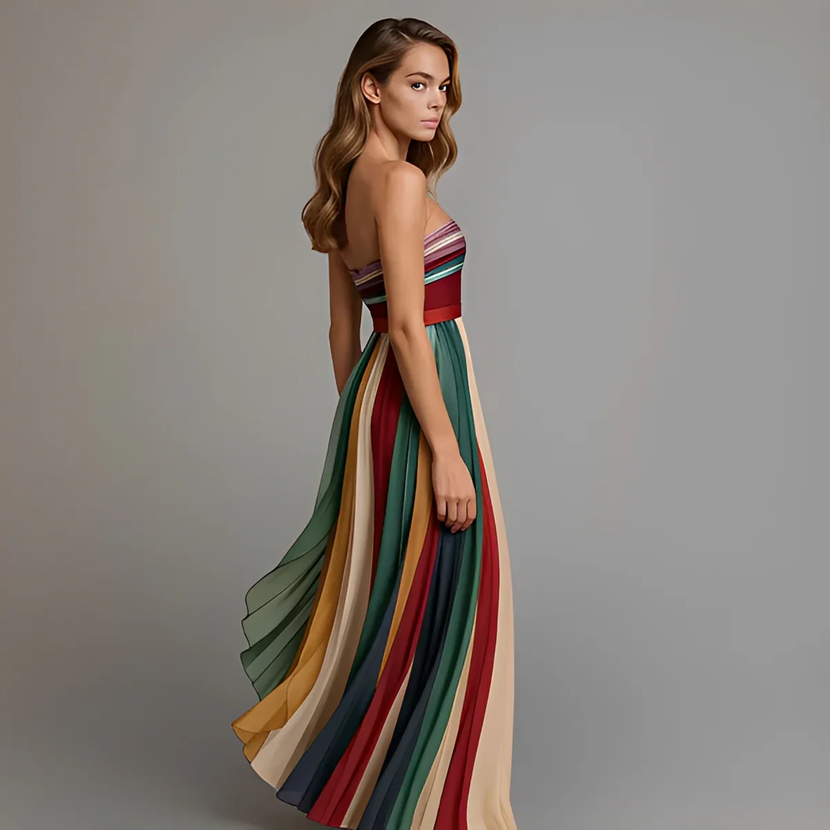 Gracelyn - Élégante Robe Maxi à Bustier - Image 4
