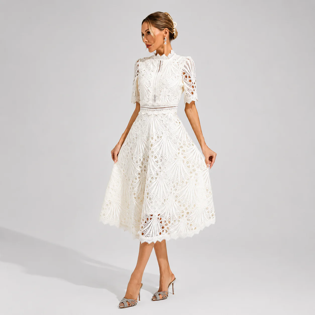 Hallie - Robe Midi à la Mode - Image 3
