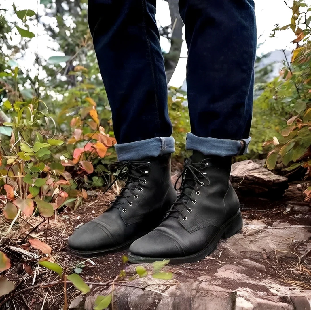 Hanzo - Bottines classiques pour homme avec lacets - Image 4