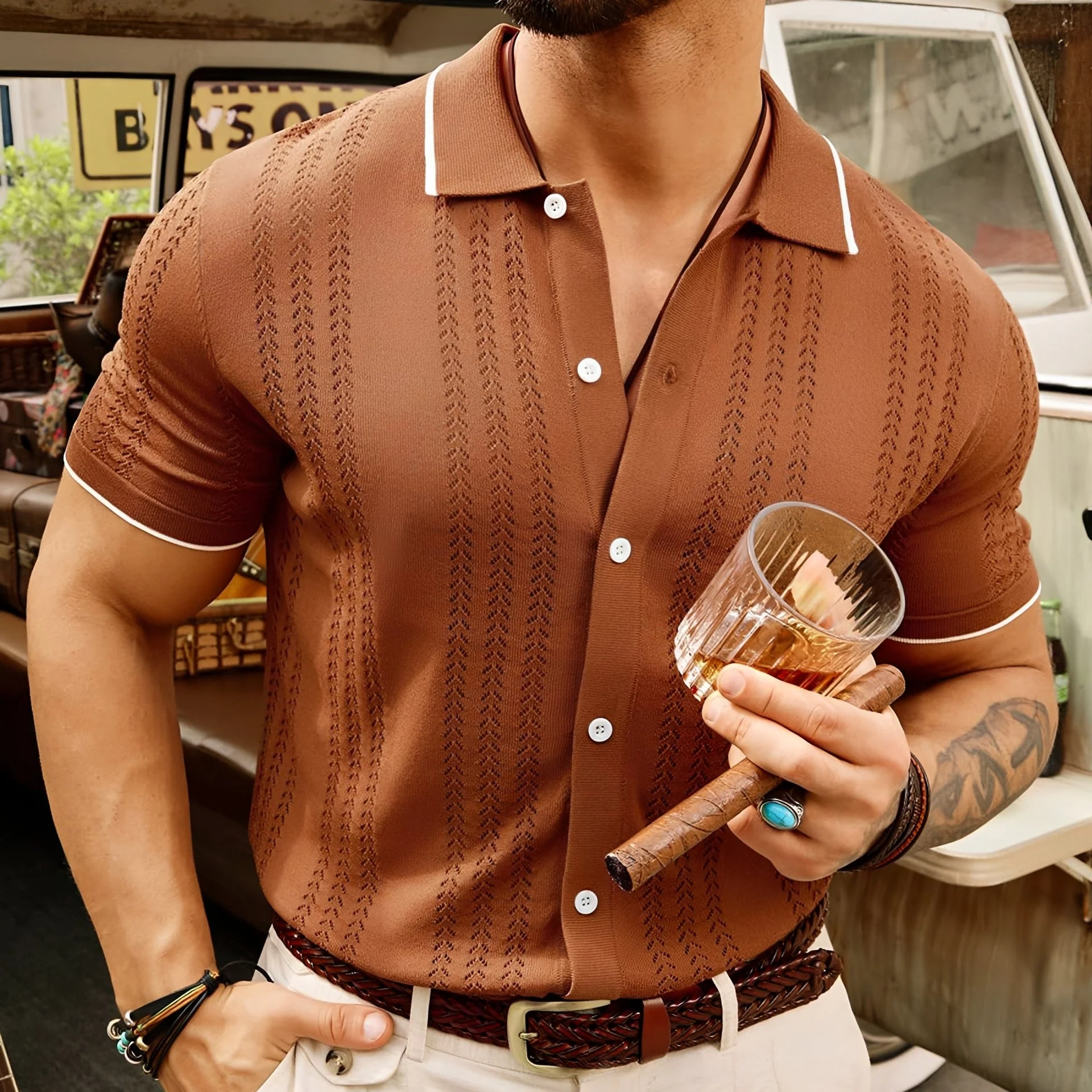 Harrell - Chemise à Col Élégante - Image 2