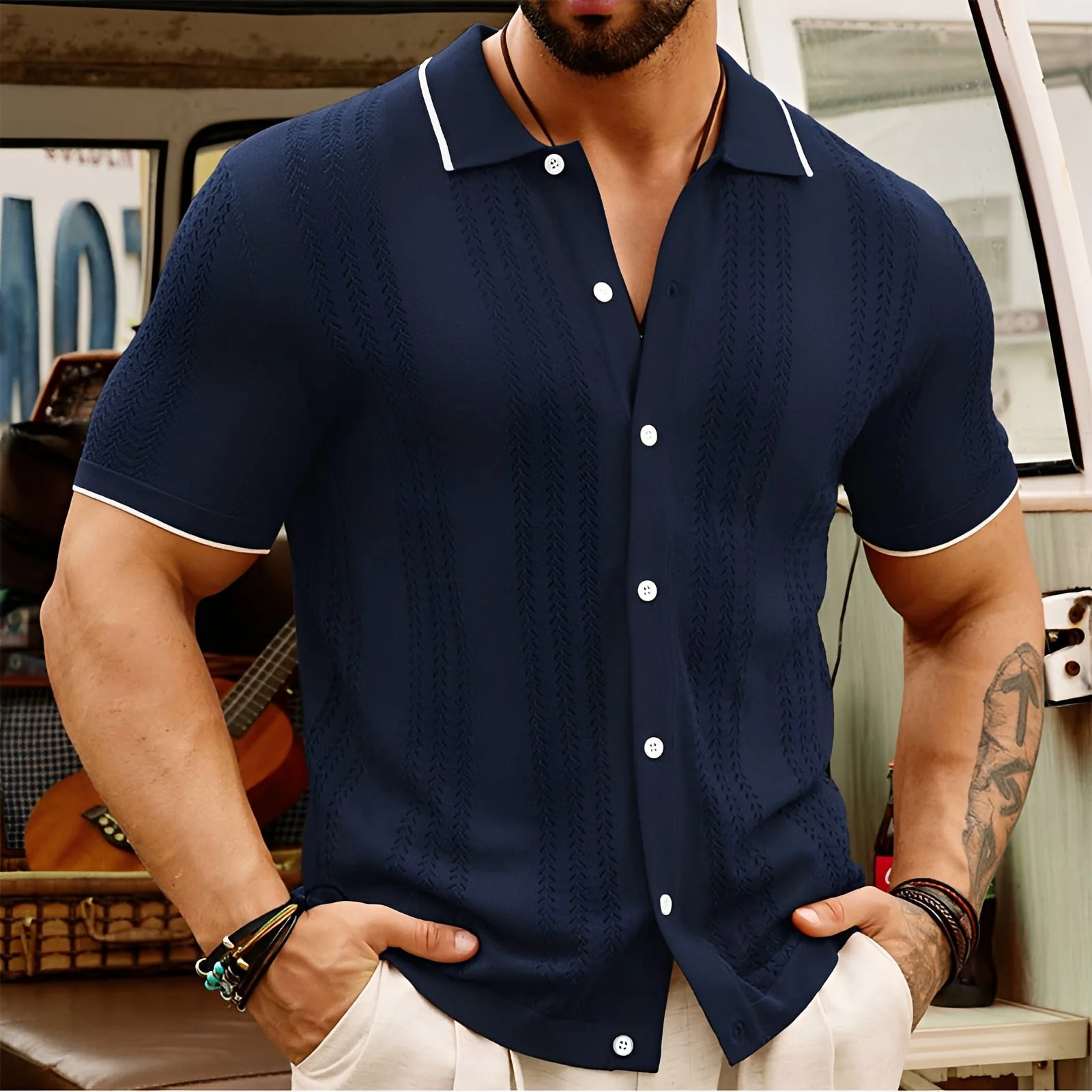 Harrell - Chemise à Col Élégante - Image 3