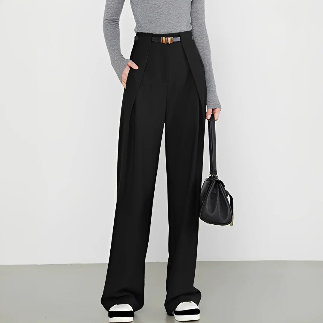 Hasmin - Pantalons droits avec poches simples - Image 2