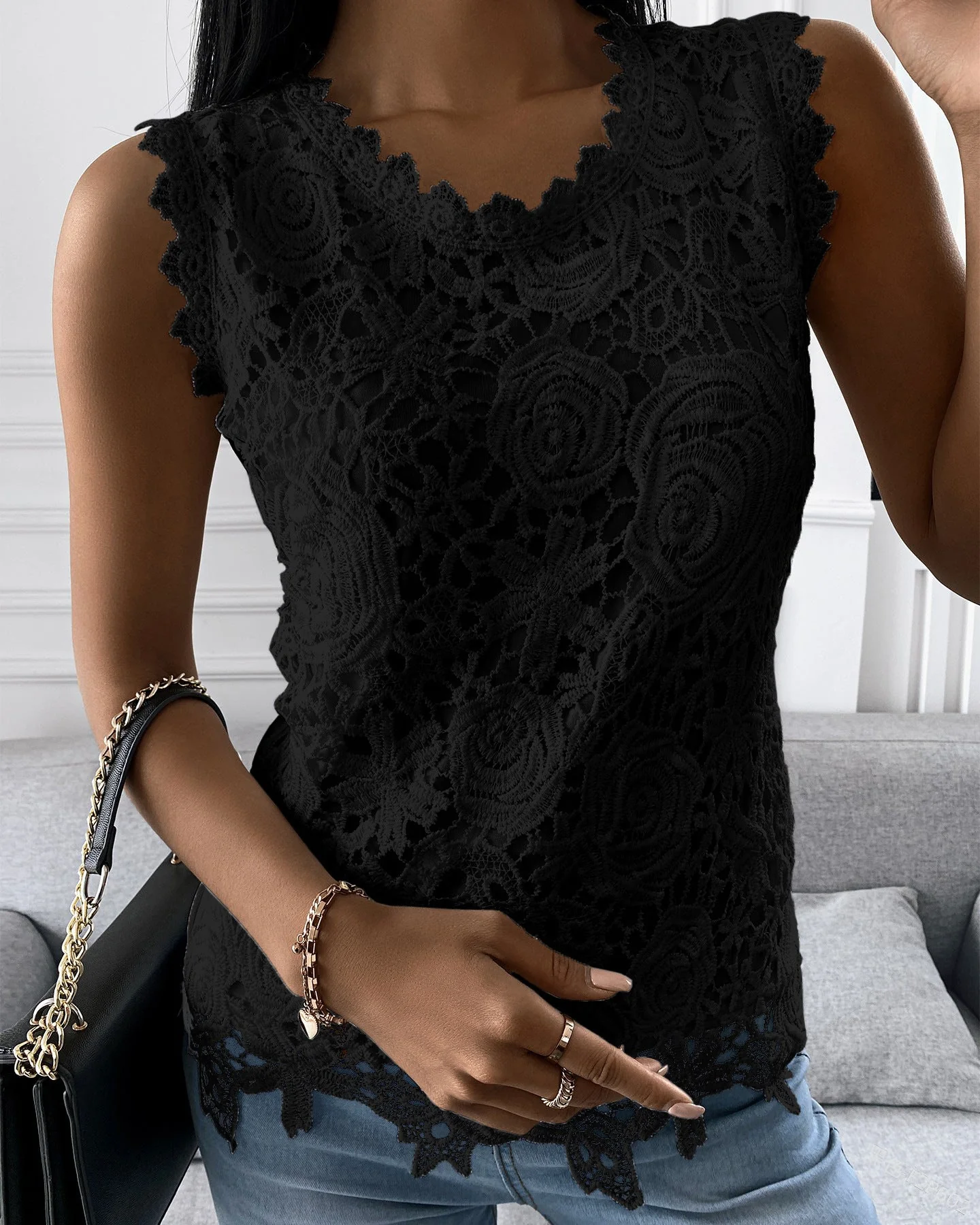 Hennie - Débardeur élégant sans manches pour femmes - Image 3