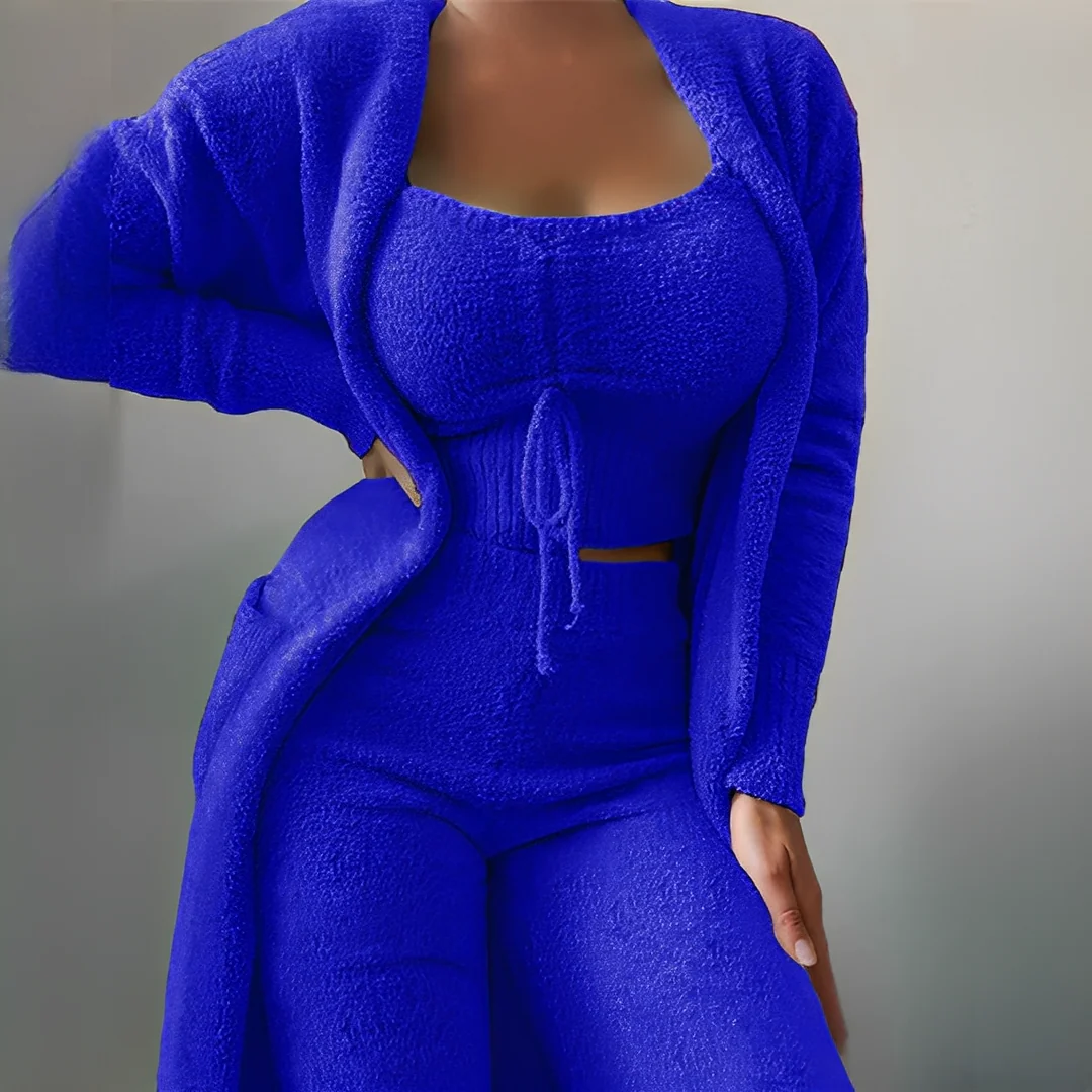 Hilda - Ensemble de pyjama confortable 3 pièces pour femmes - Image 6