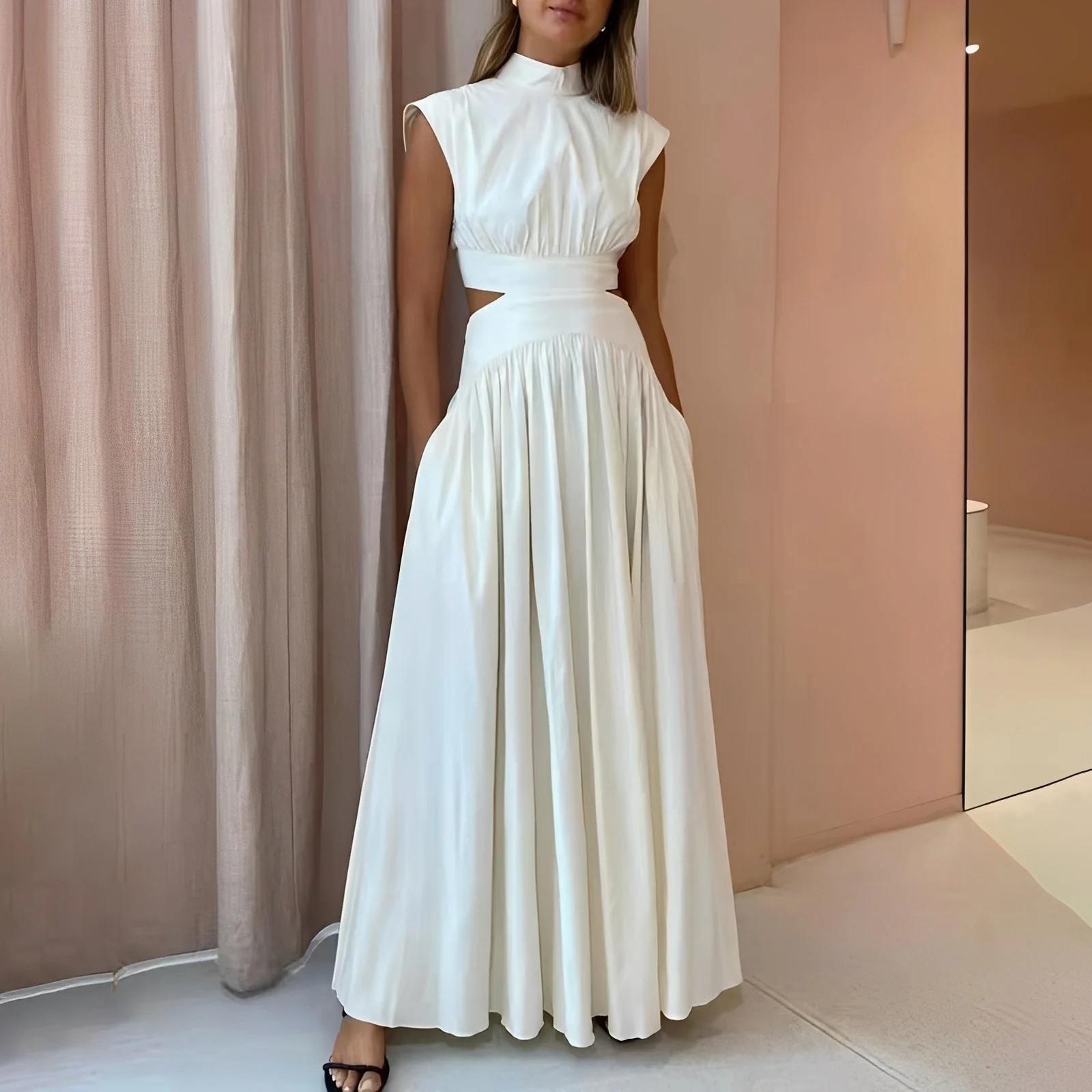 Isabella - Robe Sans Manches Élégante - Image 3