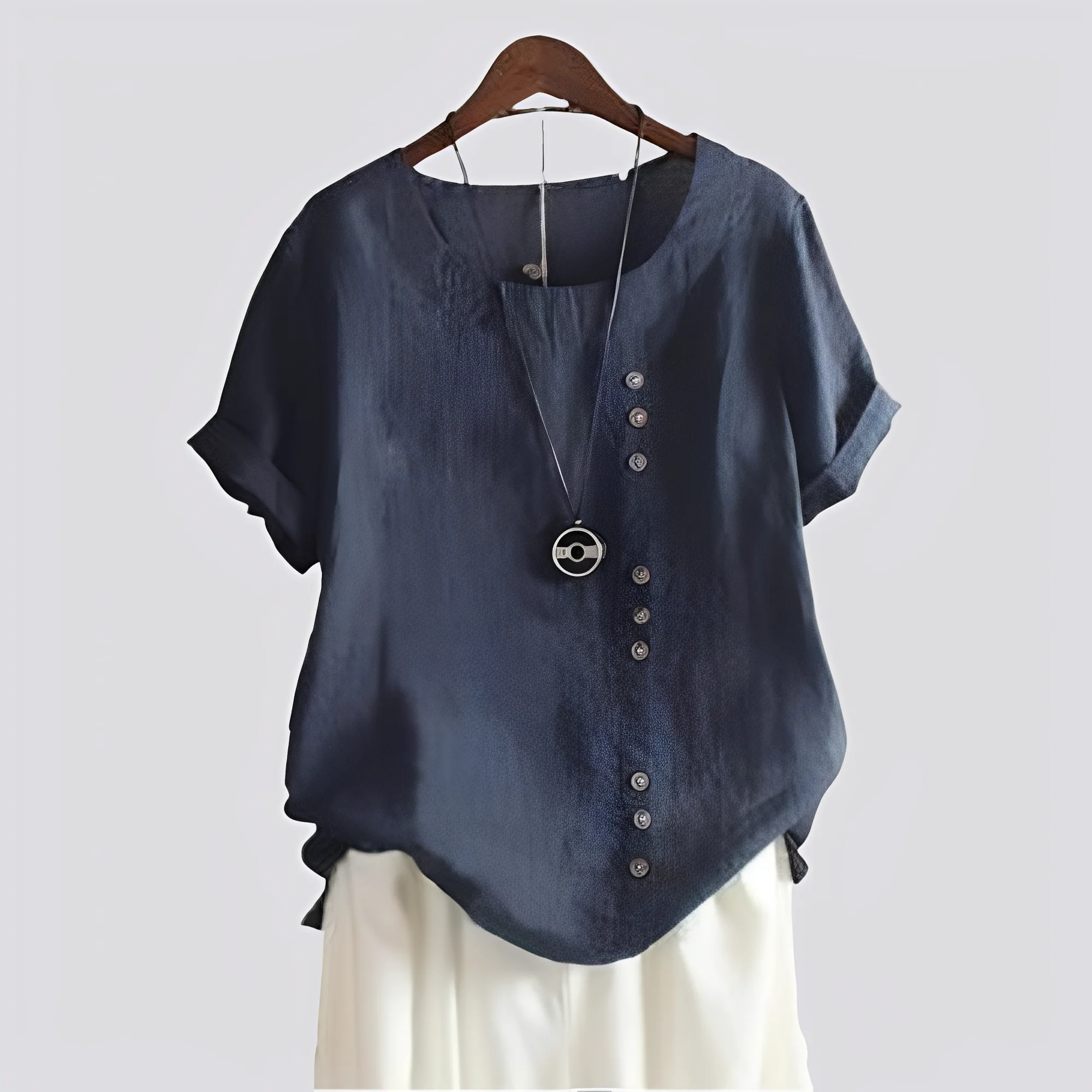 Isabelle - Chemise confortable à manches courtes pour femmes - Image 6