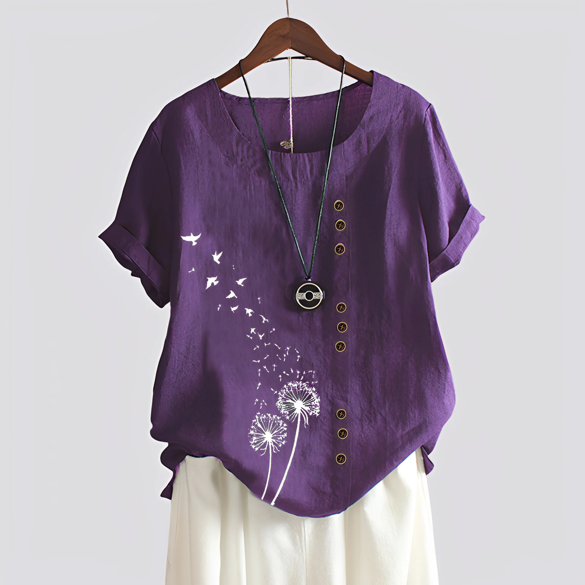 Isabelle - Chemise confortable à manches courtes pour femmes - Image 8