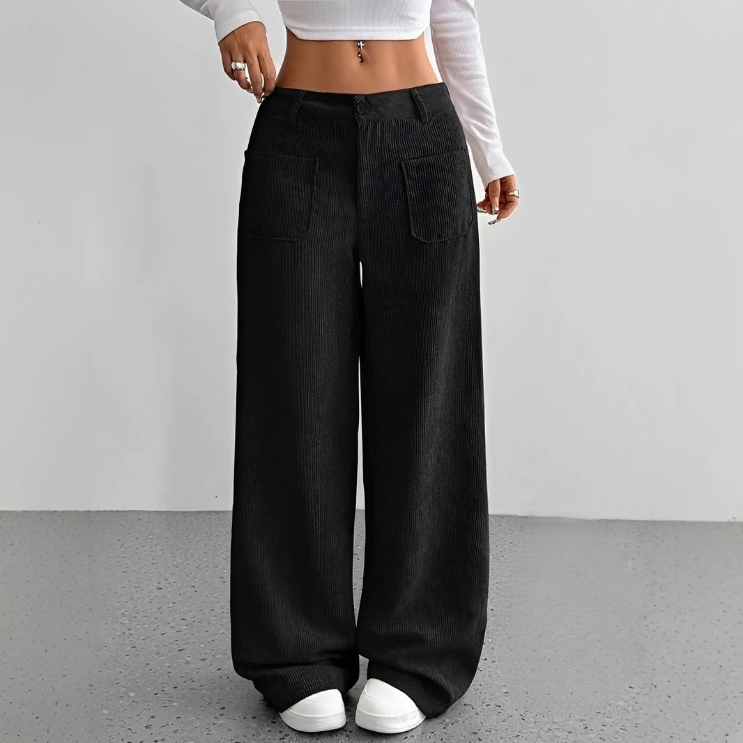 Isabelle - Pantalon en velours côtelé taille haute - Image 7