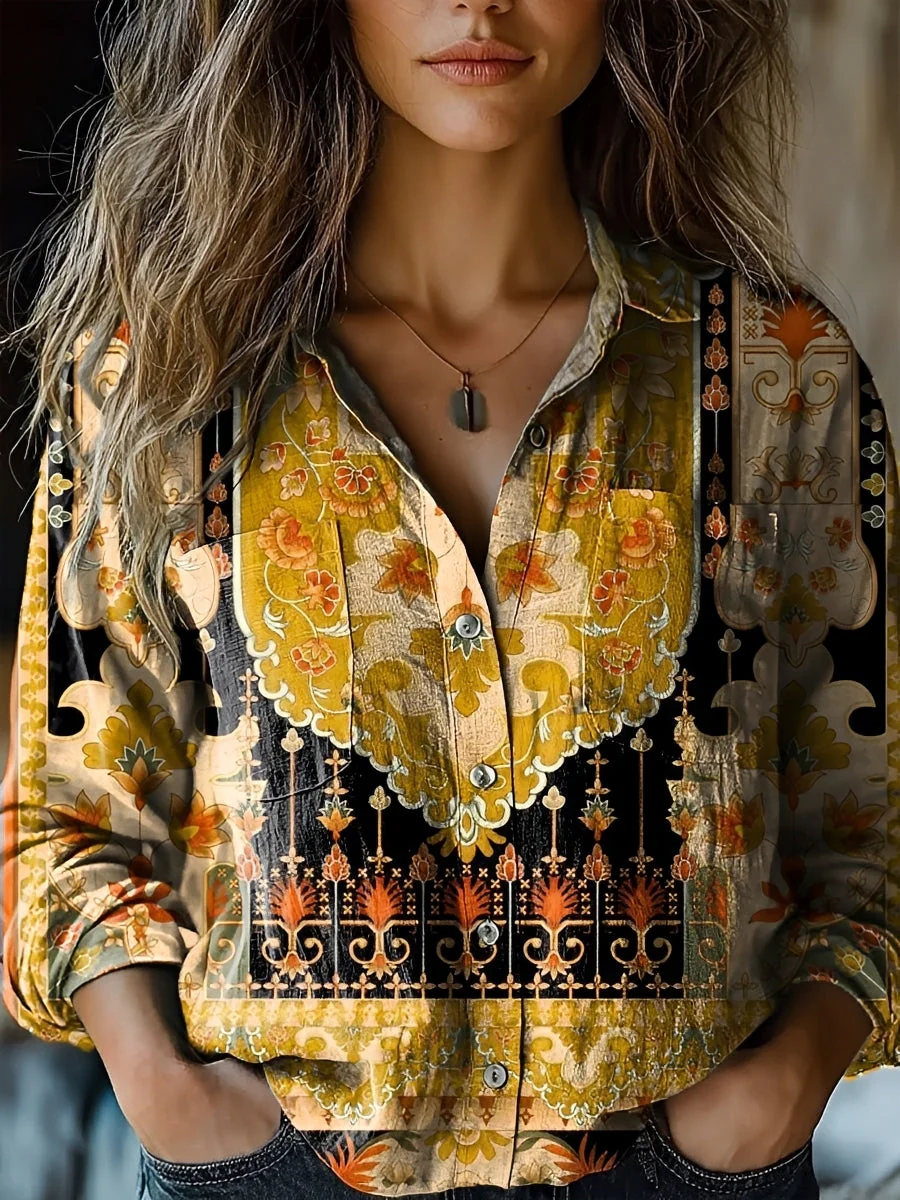 Jasmin - Blouse colorée à manches longues - Image 3