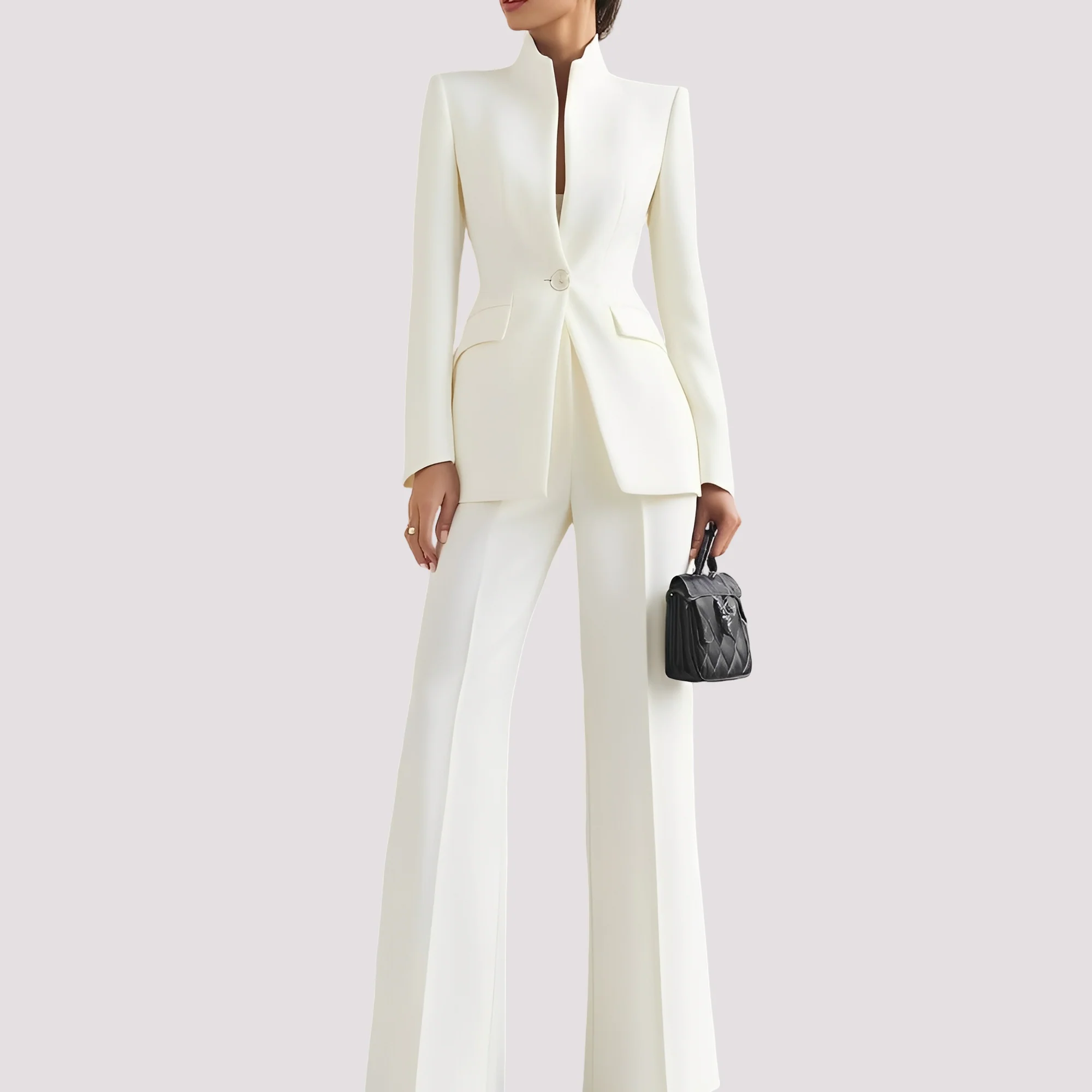 Jean - Ensemble de Costume Élégant avec Un Bouton - Image 4