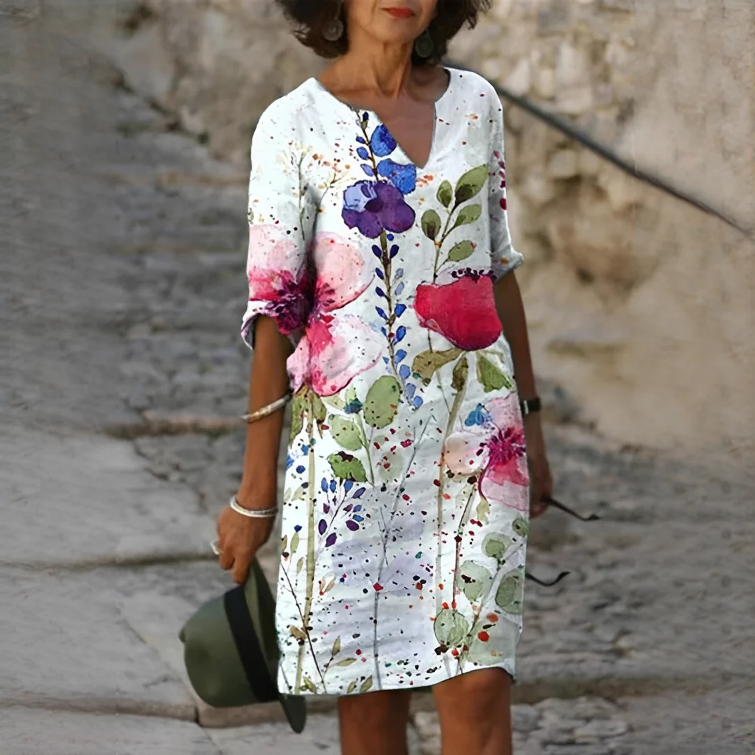 Jenette - Élégante robe à fleurs pour femmes - Image 3
