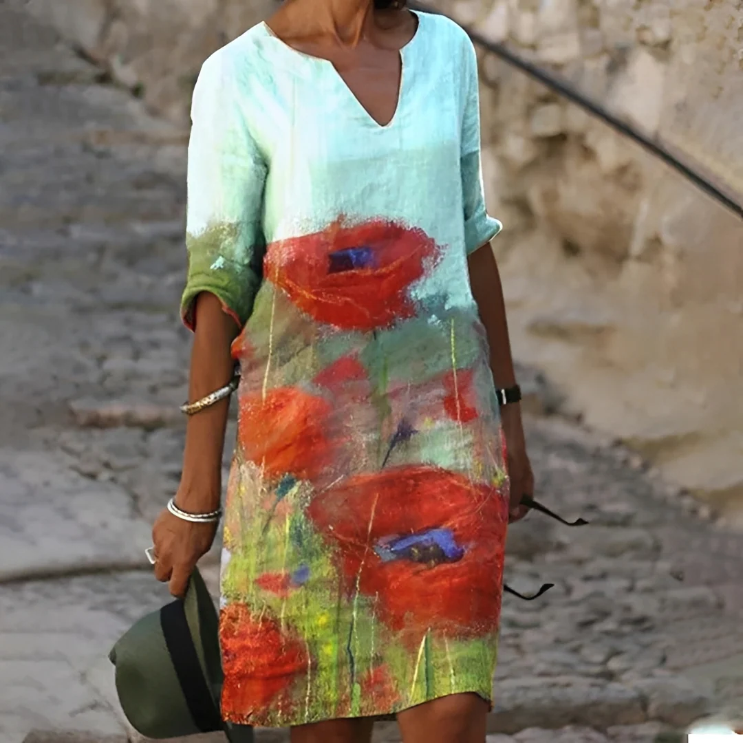 Jenette - Élégante robe à fleurs pour femmes - Image 6