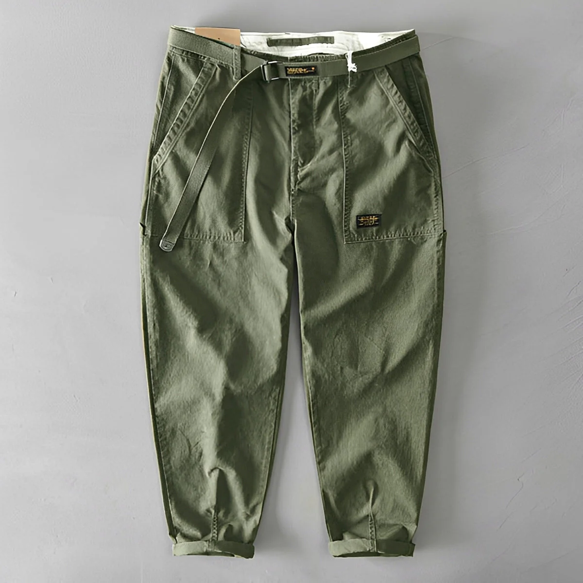 Jeoffrey - Pantalon Décontracté Ceinturé Ample - Image 2