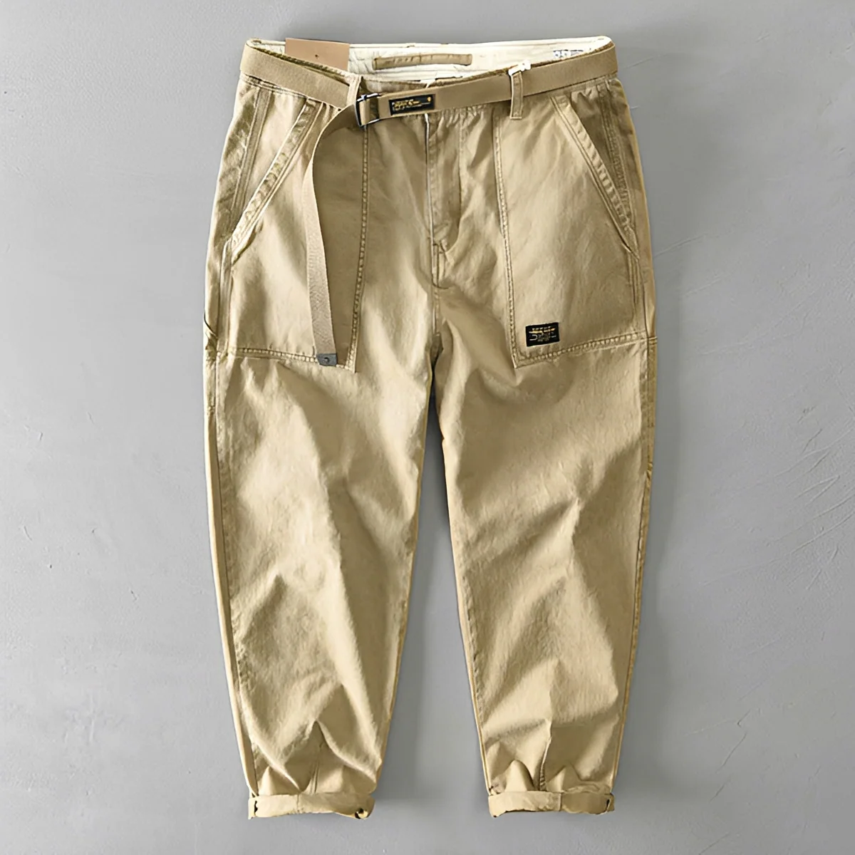 Jeoffrey - Pantalon Décontracté Ceinturé Ample - Image 3
