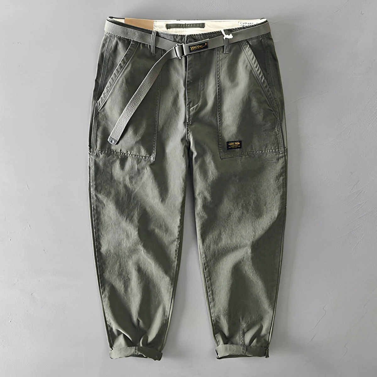 Jeoffrey - Pantalon Décontracté Ceinturé Ample - Image 4