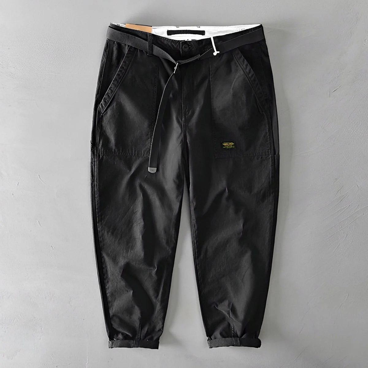 Jeoffrey - Pantalon Décontracté Ceinturé Ample - Image 6