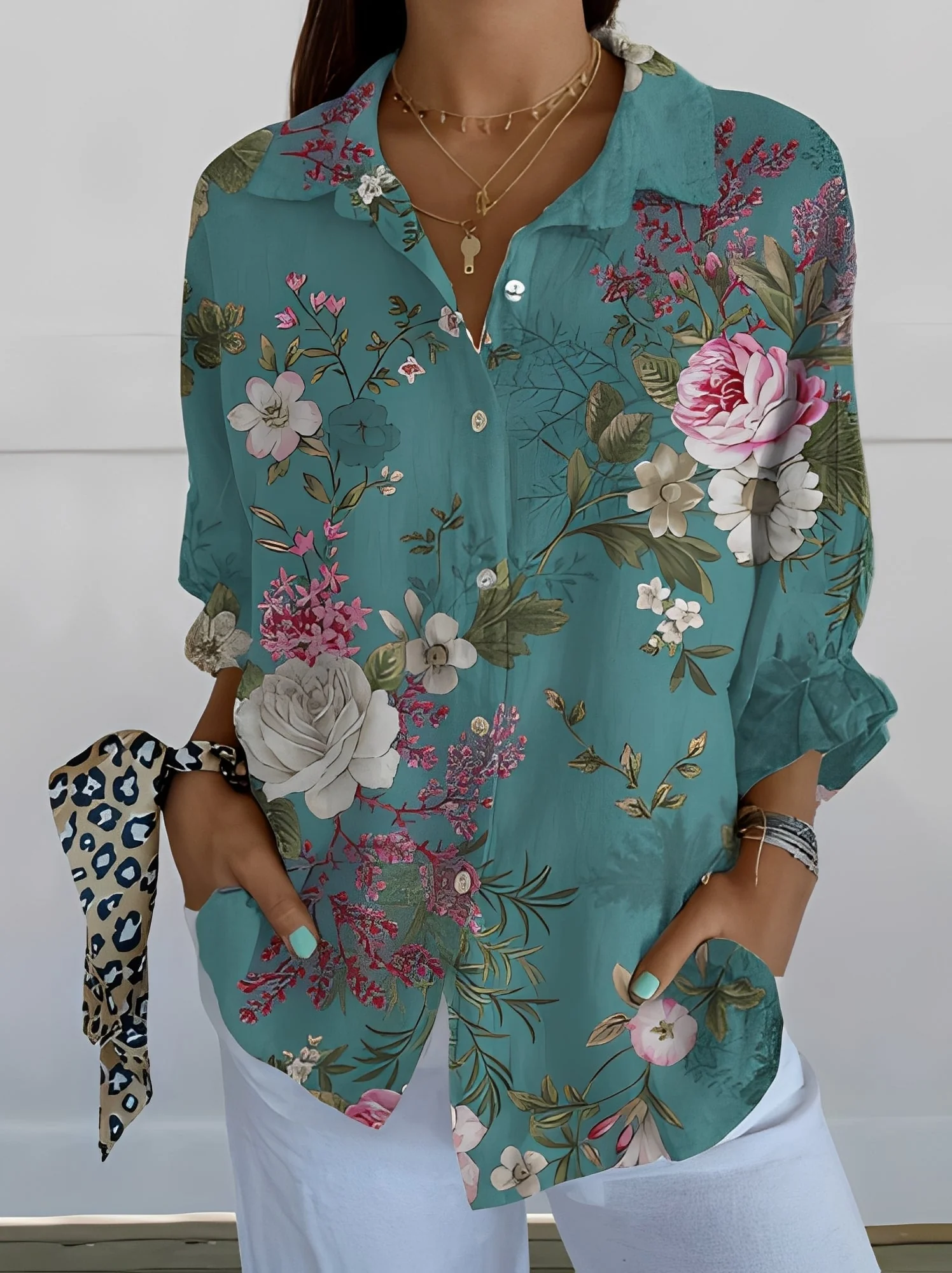 Jessica - Blouse élégante avec motif fleuri pour femmes - Image 7