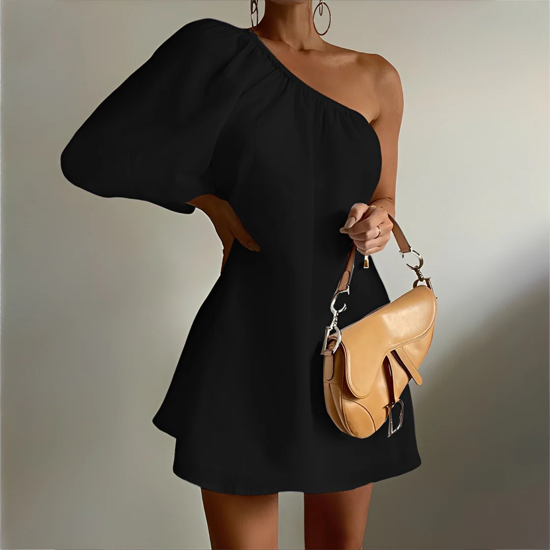 Jessy - Robe Courte Asymétrique - Image 2
