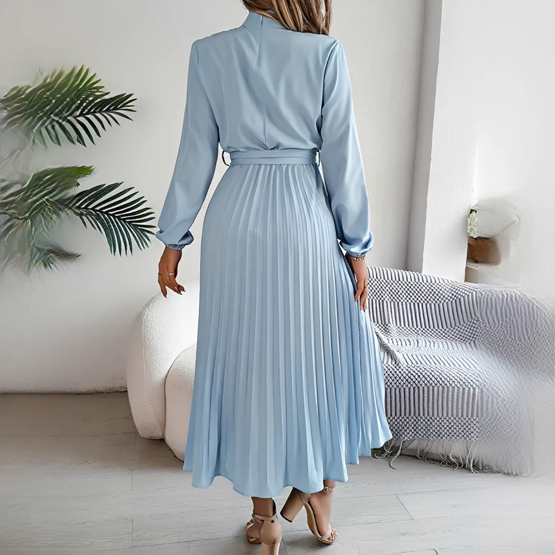 Jessy - Robe plissée à manches longues pour femme - Image 2
