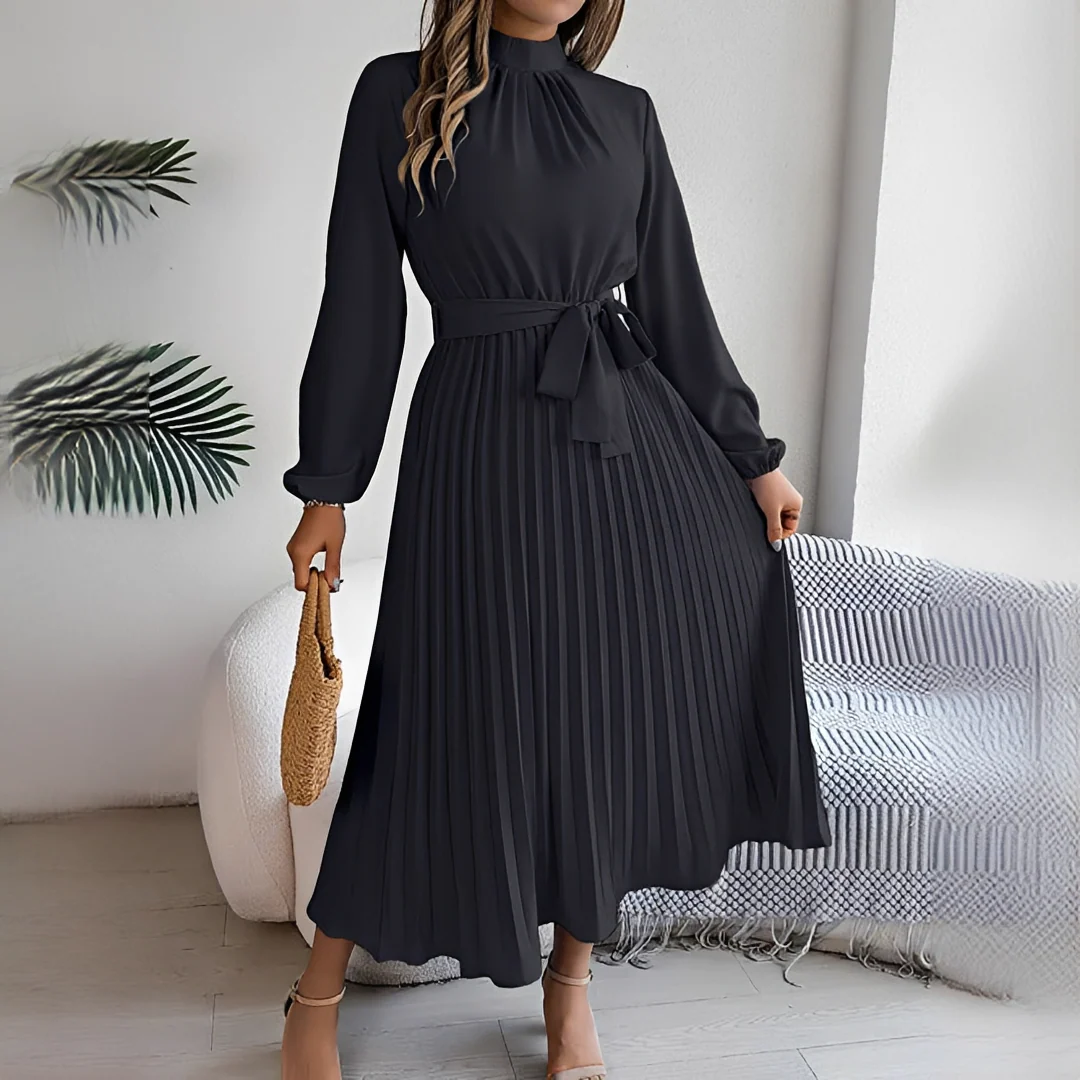 Jessy - Robe plissée à manches longues pour femme - Image 7