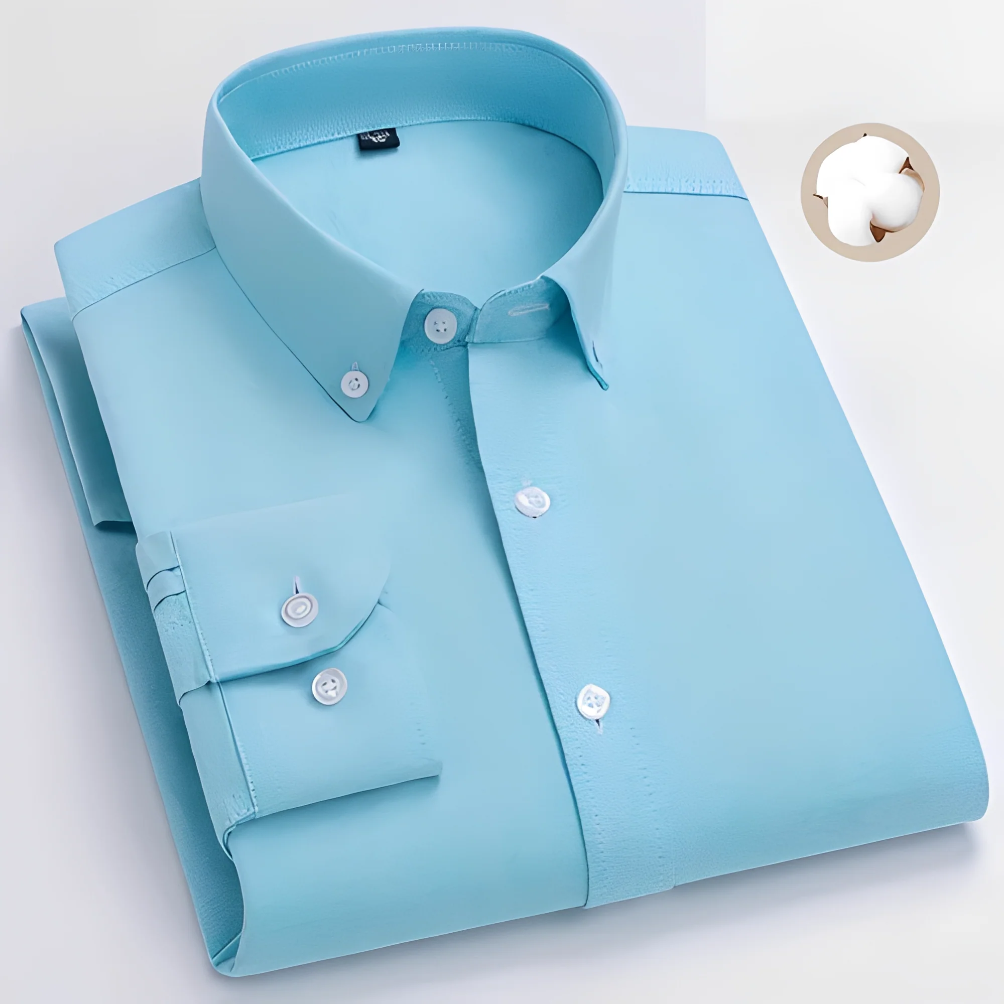 Jezriel - Chemise à carreaux moderne avec manches longues pour homme - Image 2