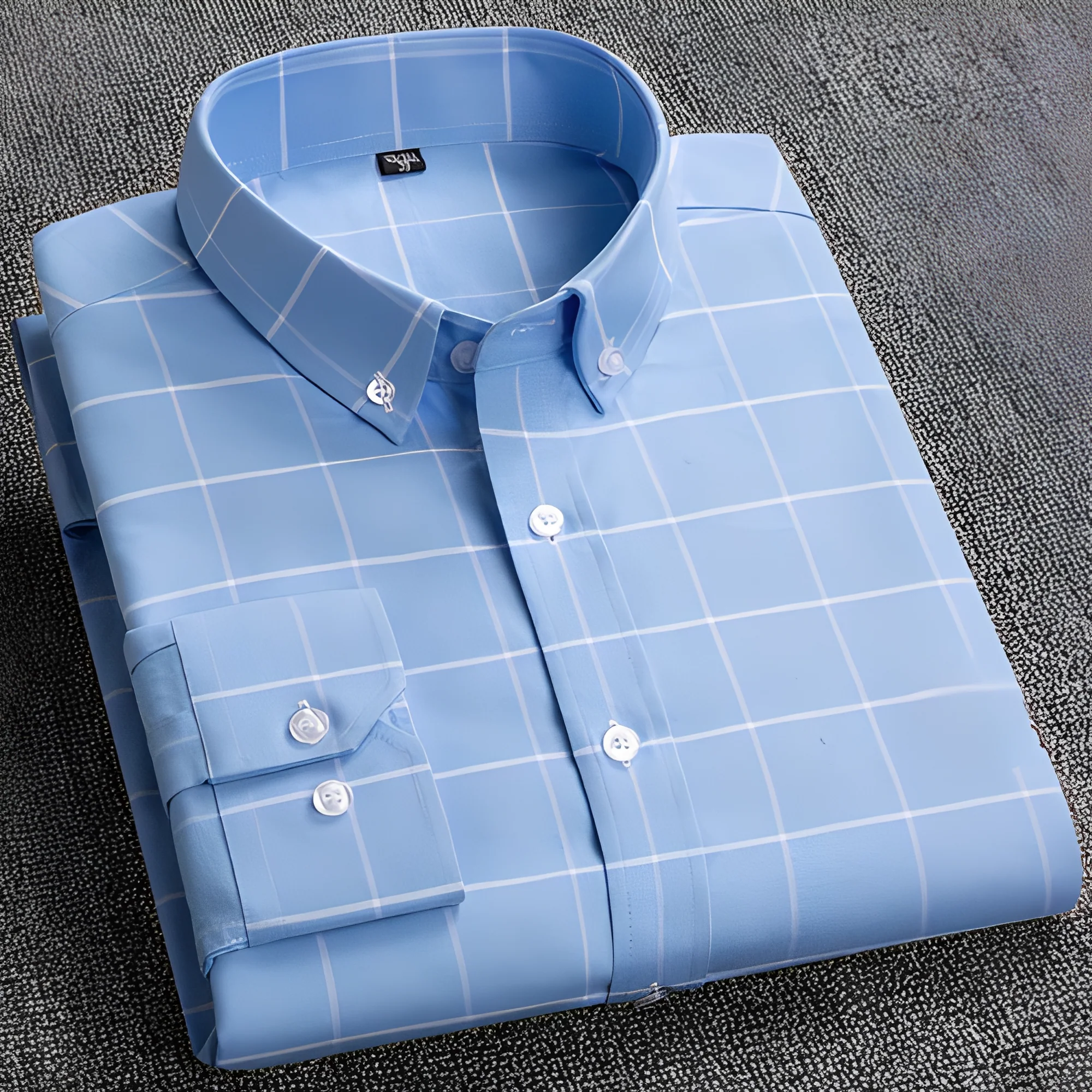 Jezriel - Chemise à carreaux moderne avec manches longues pour homme - Image 4