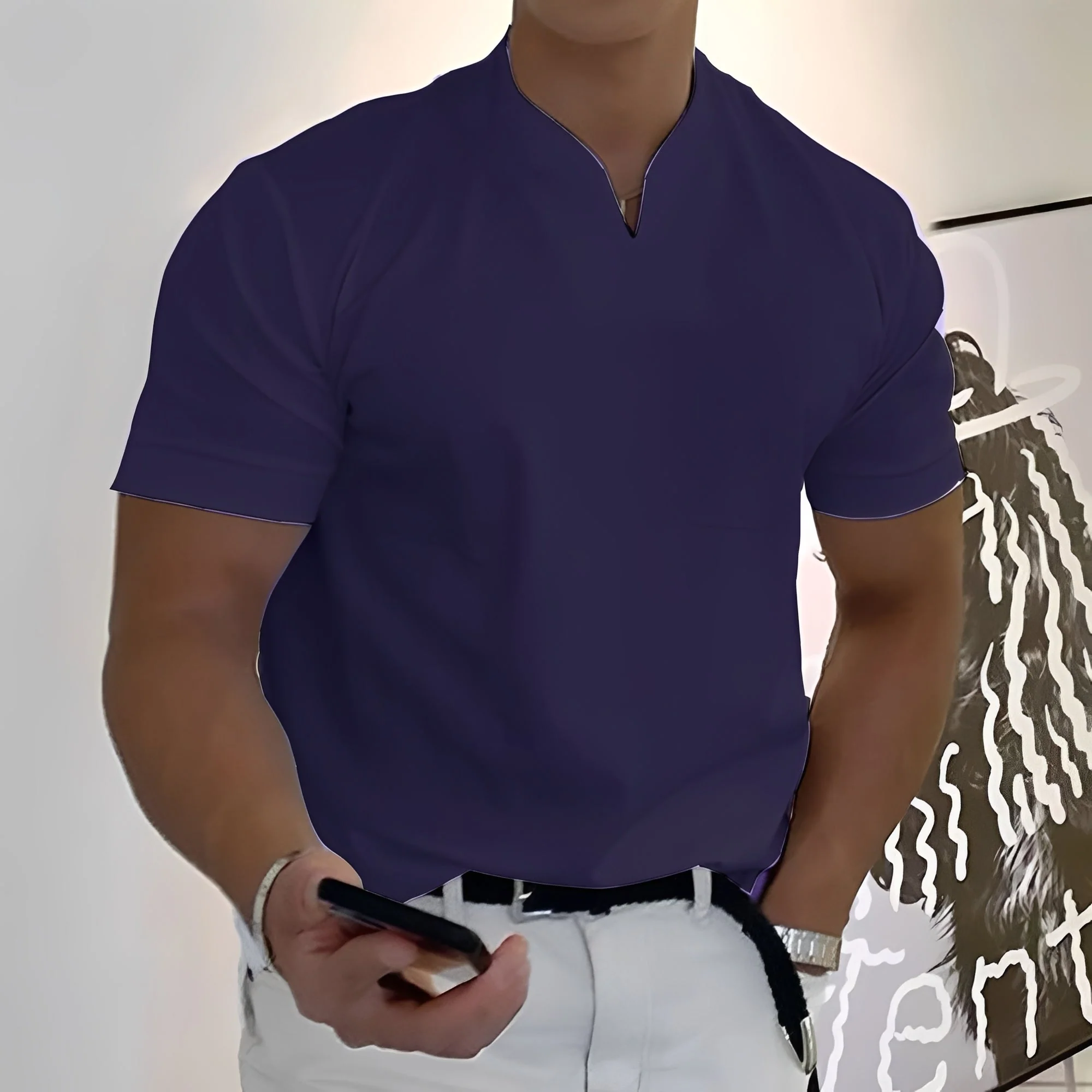 Joel - Chemise décontractée avec élastique pour hommes - Image 3